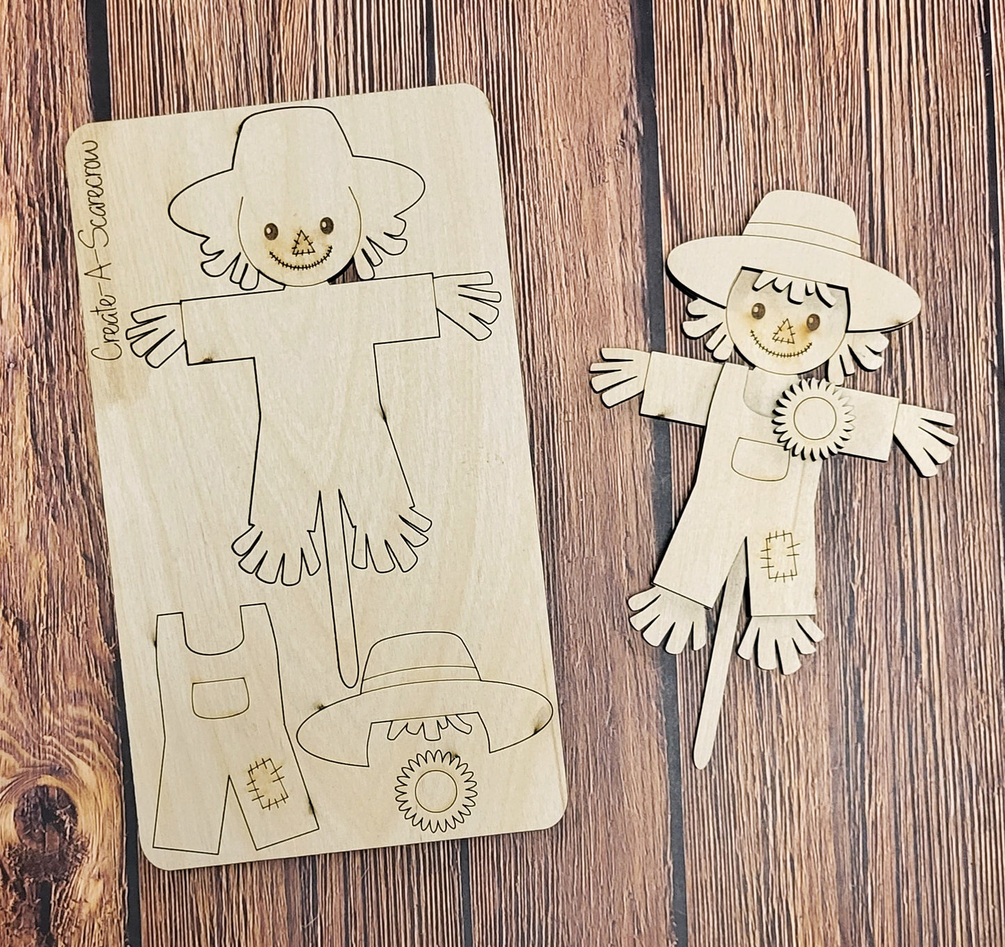 Create A Scarecrow DIY Kit, DIY Fall Craft Kit, DIY Autumn Scarecrow, Pop Out Crafts