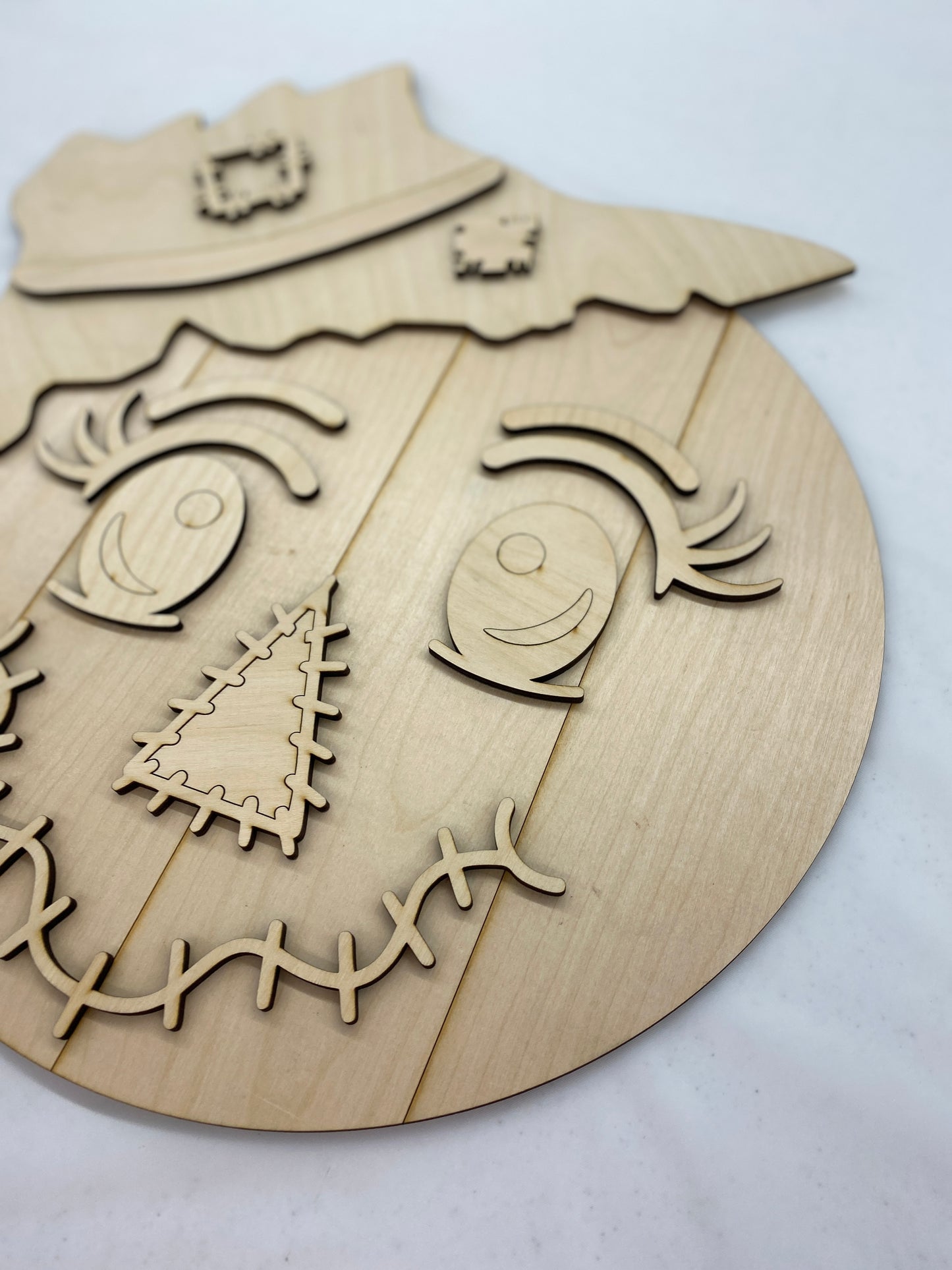 Scrarecrow Door Hanger Laser Cut / Engraved Wooden Blank