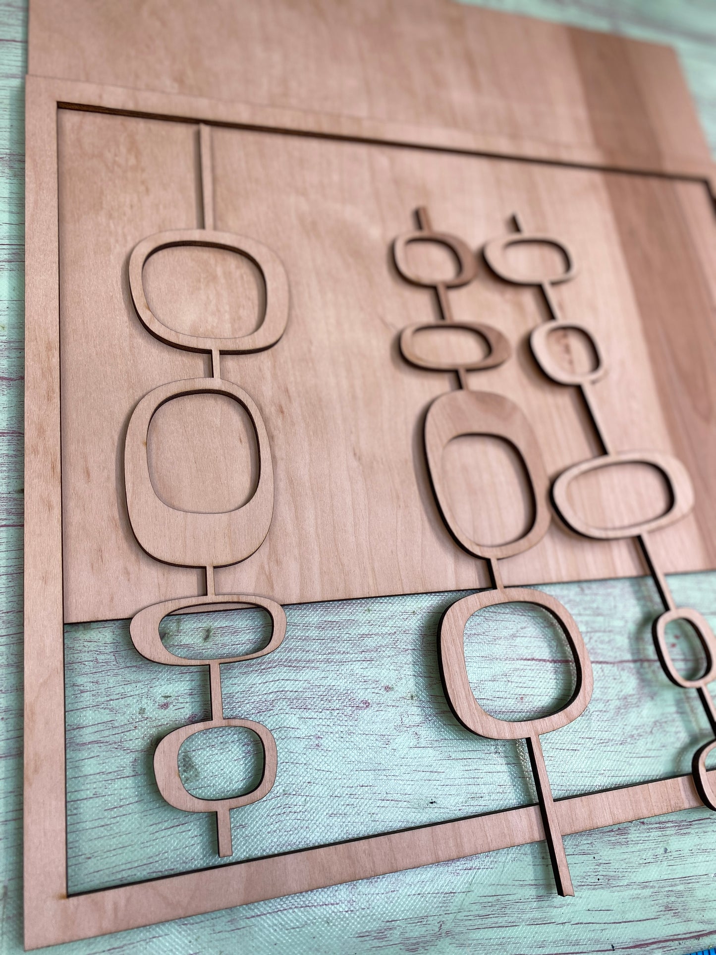 Handmade Mid-Century Modern Wall Decor, Retro Welcome Door Hanger, Retro Wall Art, Atomic Art Sign, Wooden Mid-Century Modern Sign,
