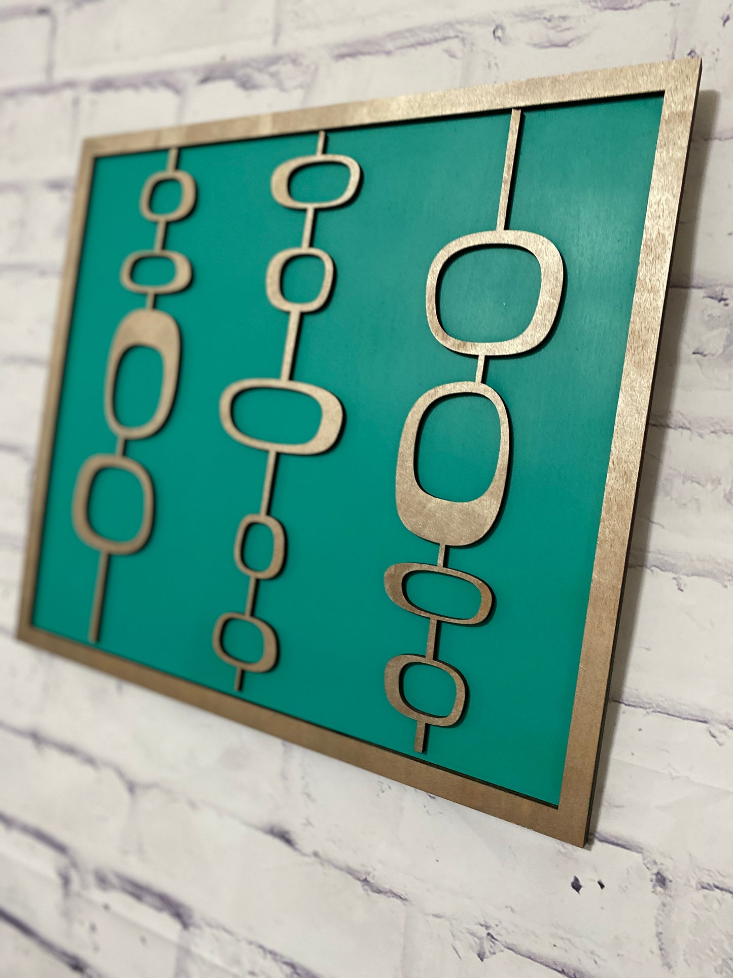Handmade Mid-Century Modern Wall Decor, Retro Welcome Door Hanger, Retro Wall Art, Atomic Art Sign, Wooden Mid-Century Modern Sign,