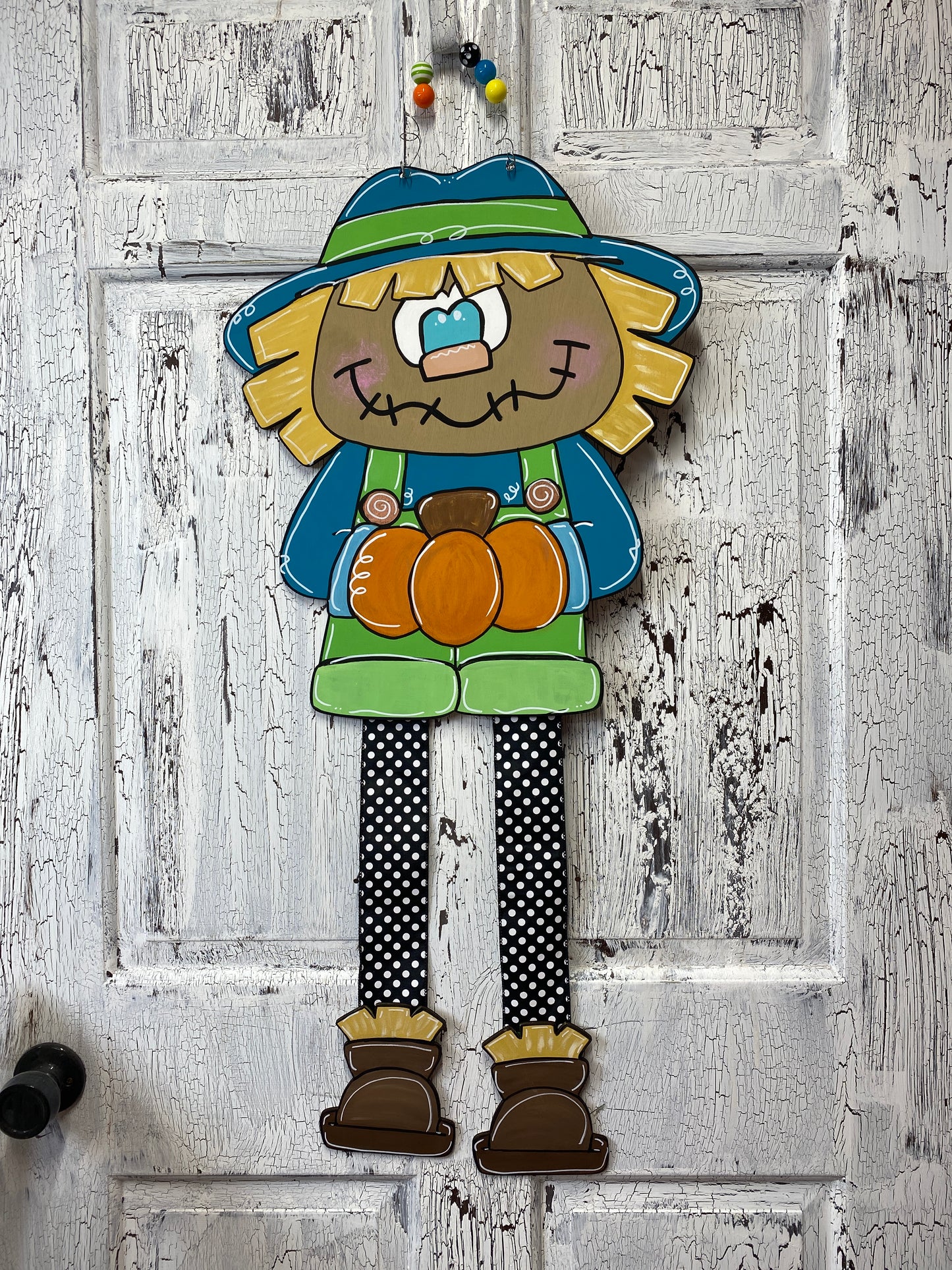 Scarecrow or Ms Scarecrow Ribbon Leg Paint With Me Online Paint Party / Virtual Workshop