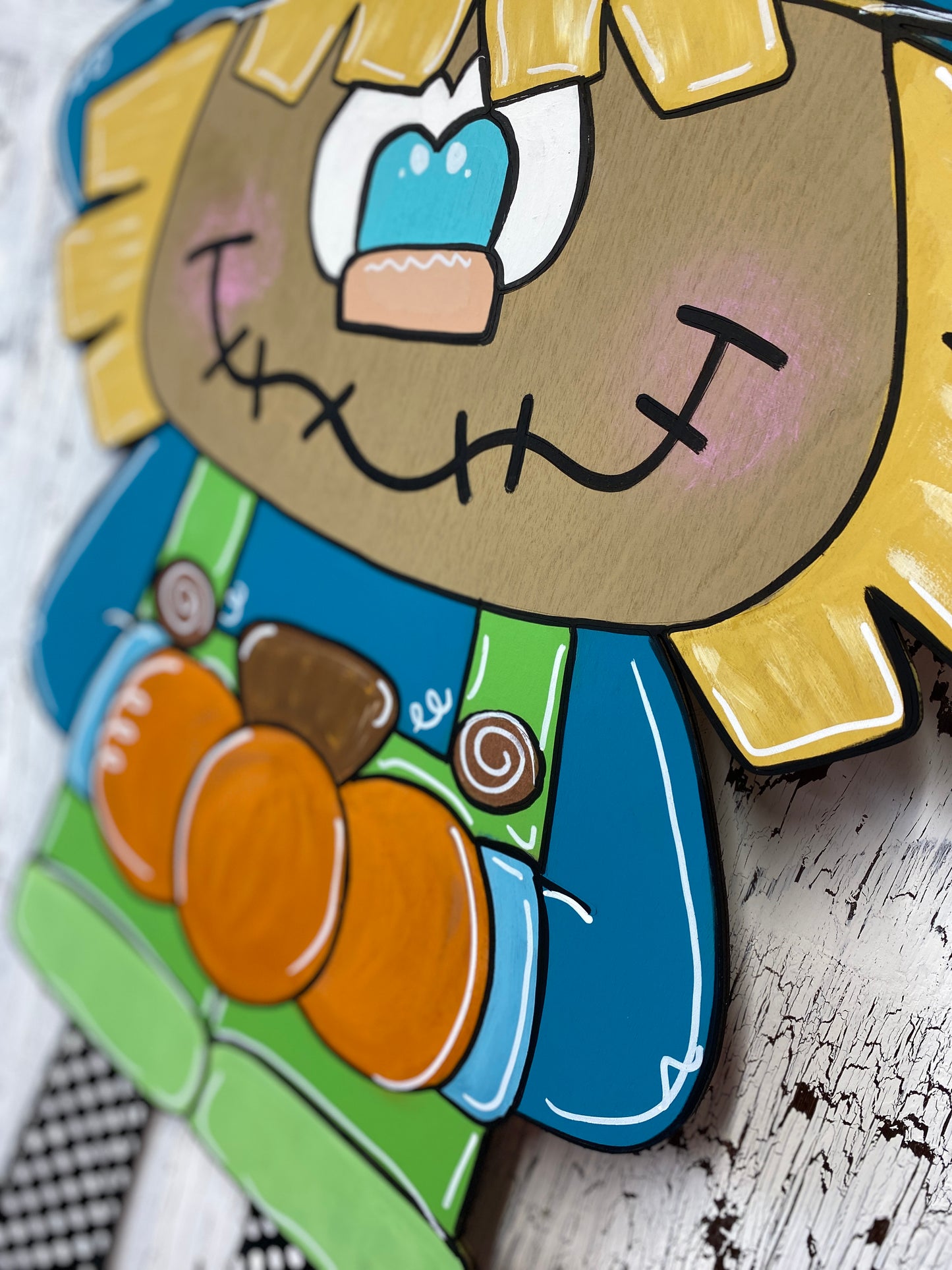 Scarecrow or Ms Scarecrow Ribbon Leg Paint With Me Online Paint Party / Virtual Workshop
