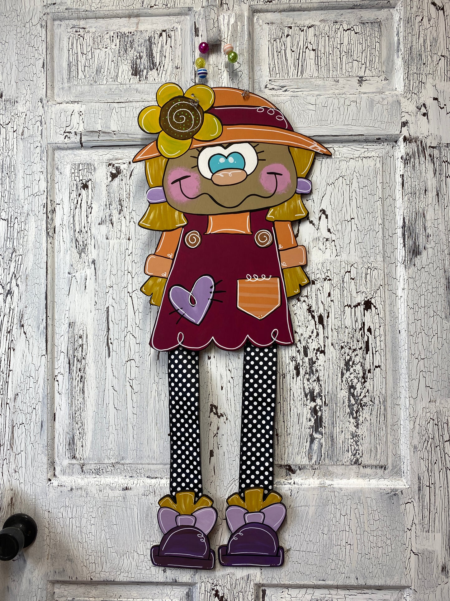 Scarecrow or Ms Scarecrow Ribbon Leg Paint With Me Online Paint Party / Virtual Workshop