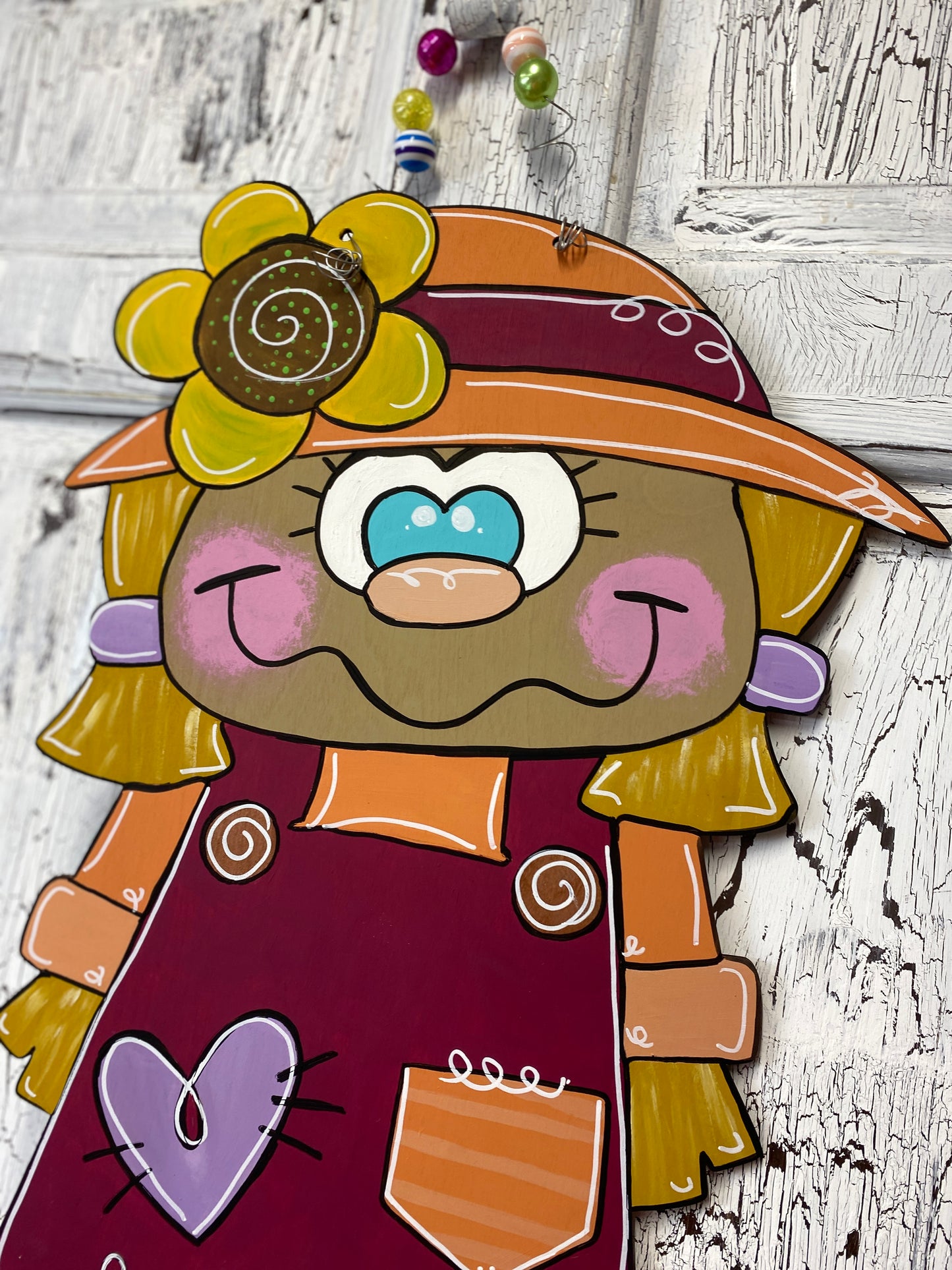 Scarecrow or Ms Scarecrow Ribbon Leg Paint With Me Online Paint Party / Virtual Workshop