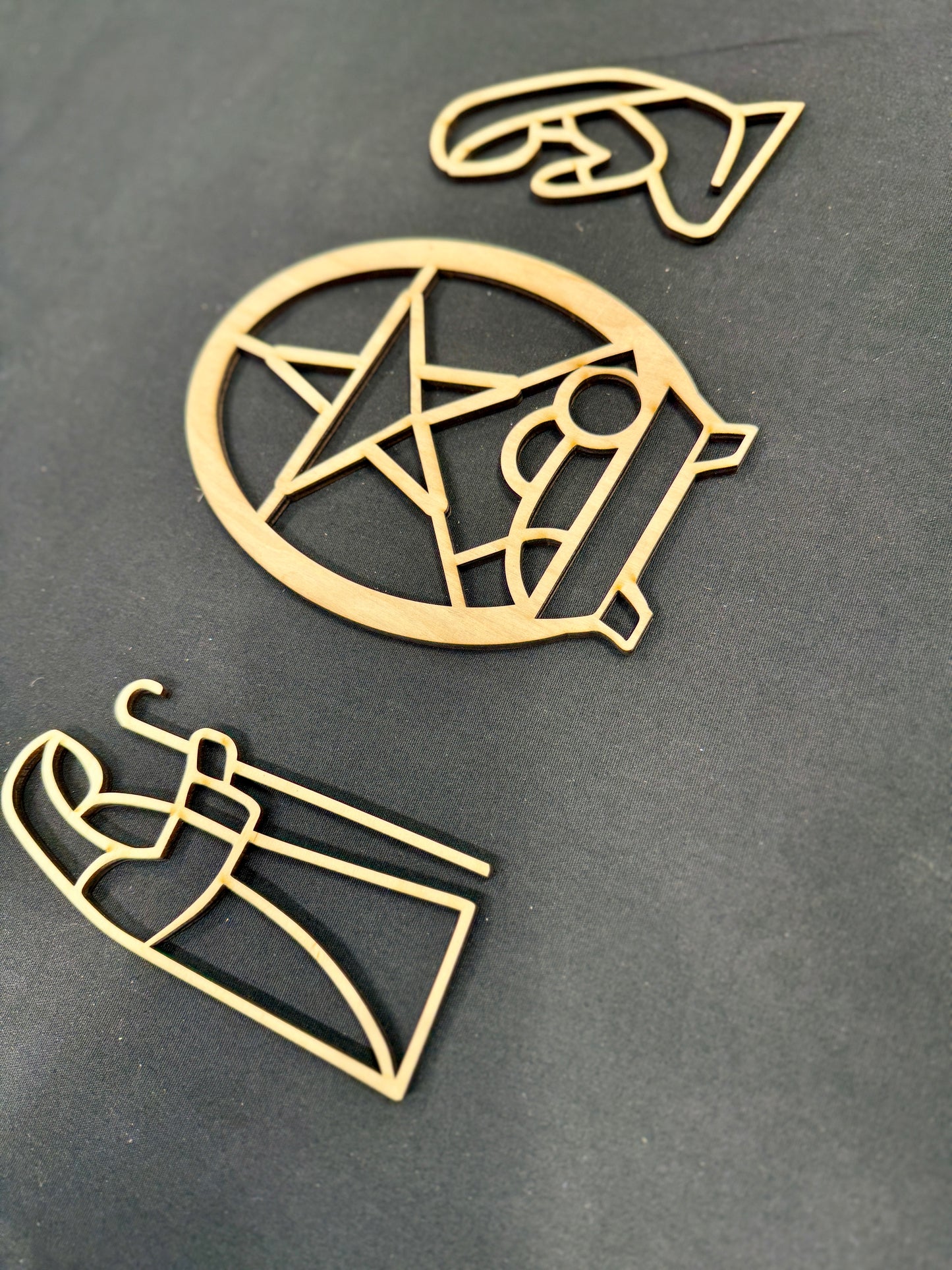 Laser Cut Wooden Nativity Set | Barn Quilt Style or Open Frame Design | Christmas Nativity Scene Outline Cut Blank | Holy Family DIY Resin, Glass, or Craft Project