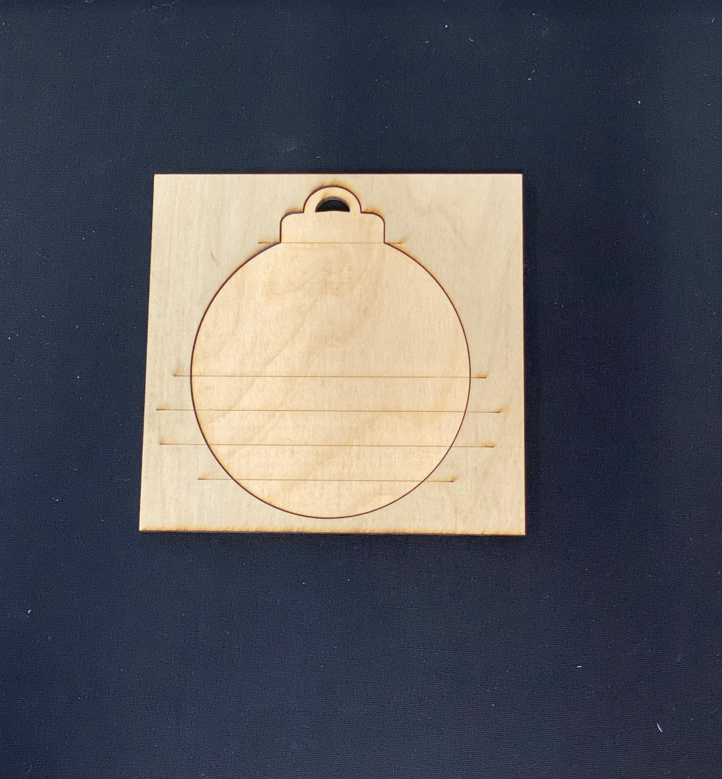 Christmas Ornaments Striped or Checked / Laser Cut / Wooden Blank Ornament