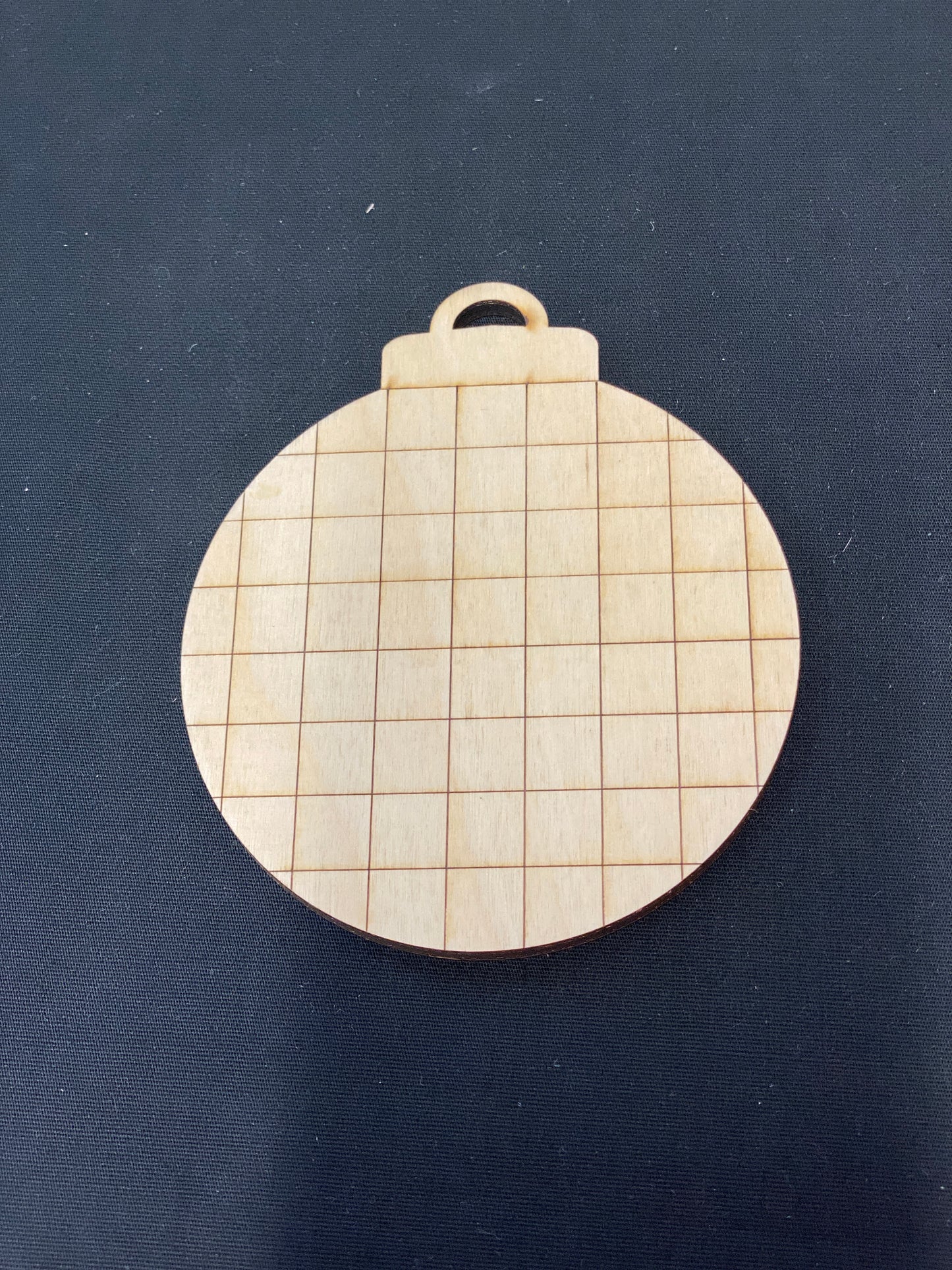 Christmas Ornaments Striped or Checked / Laser Cut / Wooden Blank Ornament