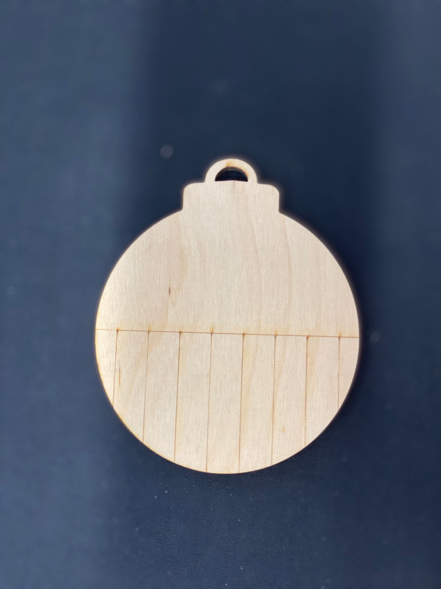 Christmas Ornaments Striped or Checked / Laser Cut / Wooden Blank Ornament