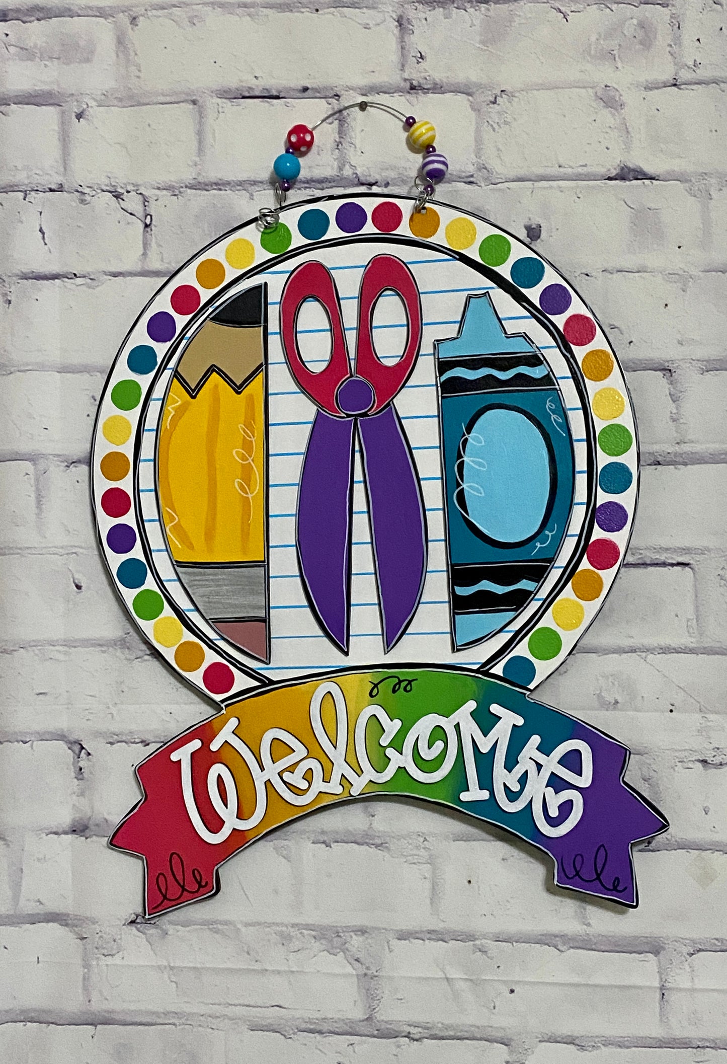 Teacher Door Hanger, Back To School Welcome Sign, Teacher Gift Door Hanger, Classroom Door Decoration, Teacher Door Sign