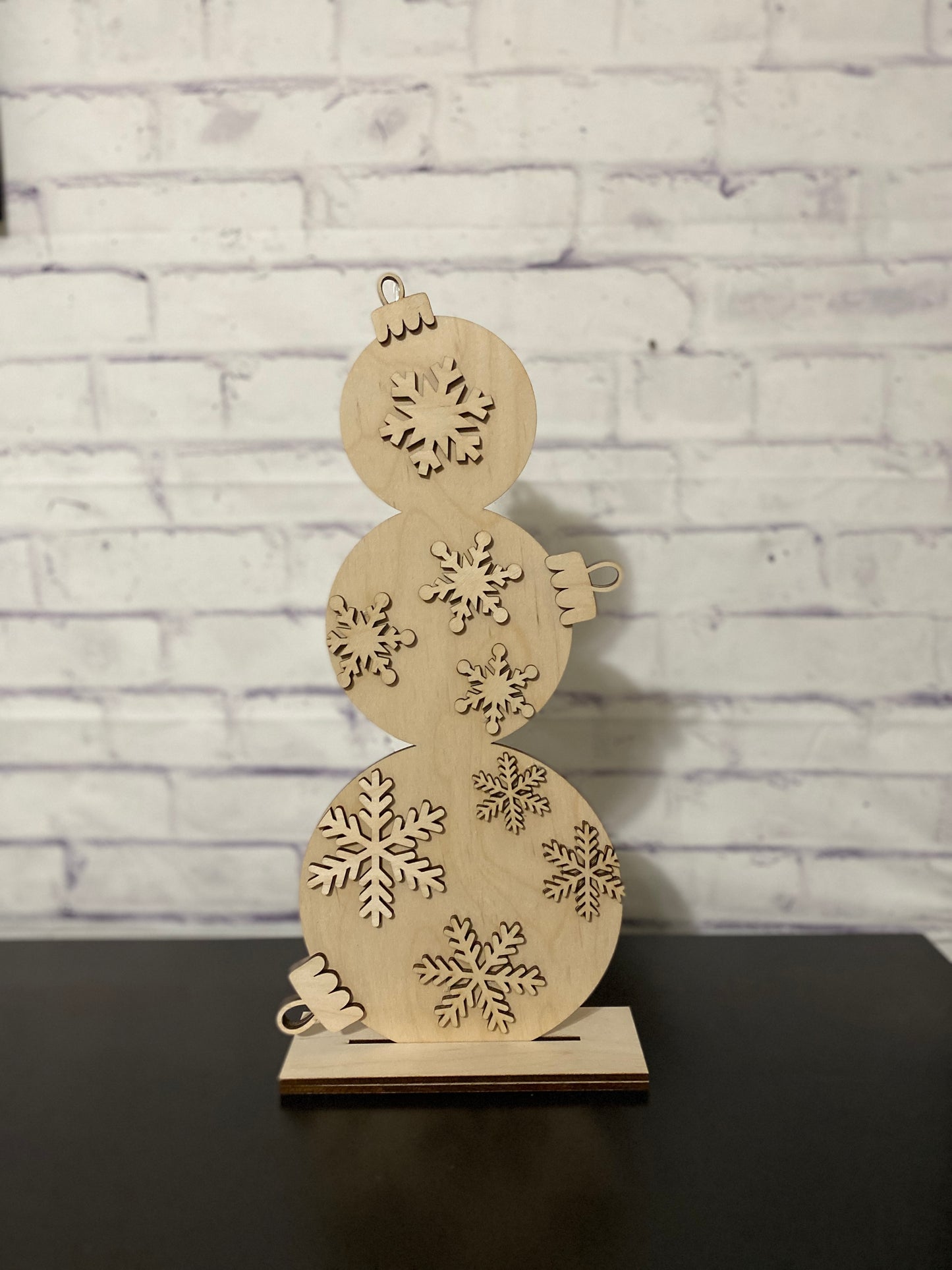 Stacked Ornaments / Ornament Topiary / Christmas Decor Laser Cut Wooden Blank