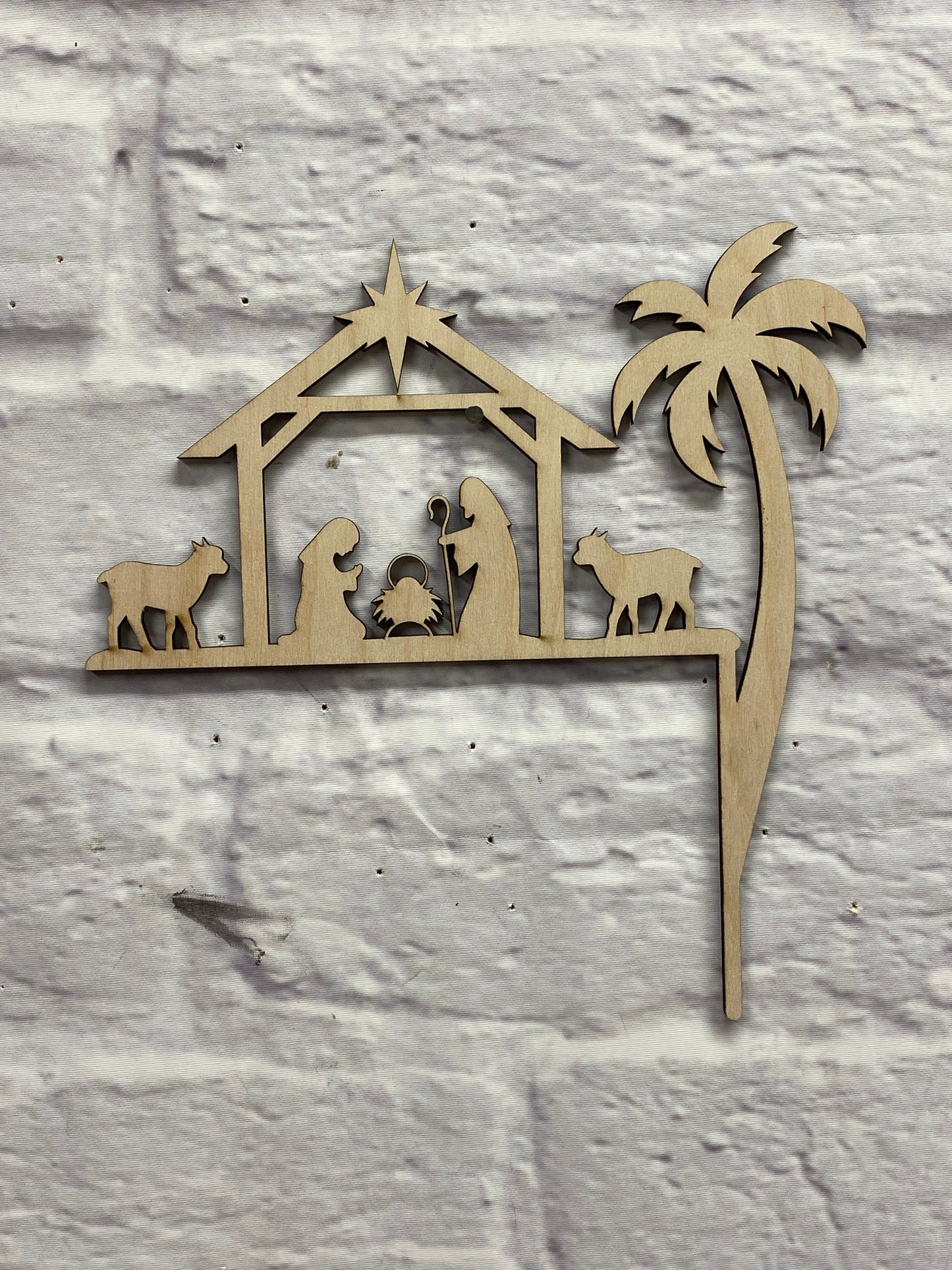 Nativity Holy Family Door Corner, Wise Men Door Corner, Christmas Themes Doorframe Corner Accent Laser Cut Out Blank