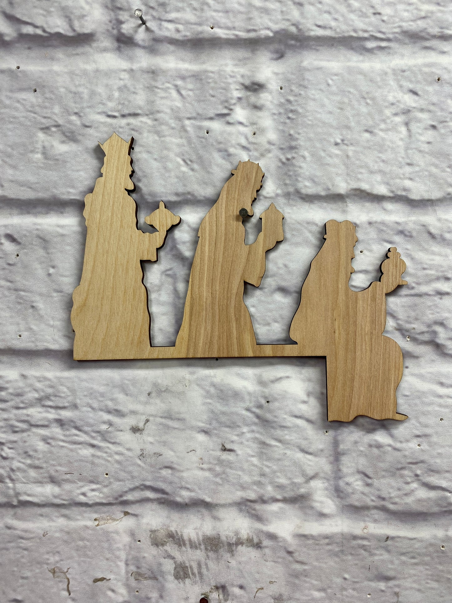 Nativity Holy Family Door Corner, Wise Men Door Corner, Christmas Themes Doorframe Corner Accent Laser Cut Out Blank