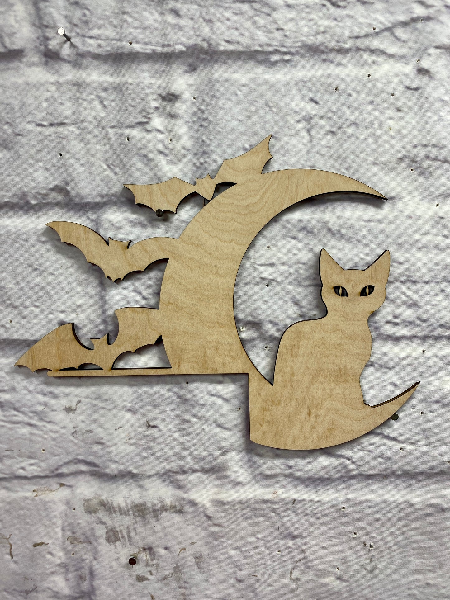 Halloween Theme Doorframe Corner Accent Laser Cut Out Blank