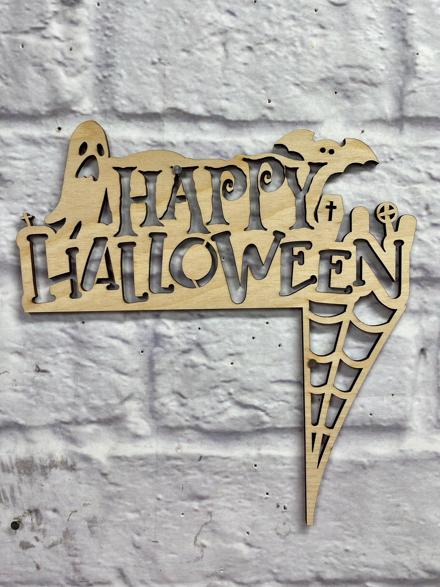 Halloween Theme Doorframe Corner Accent Laser Cut Out Blank