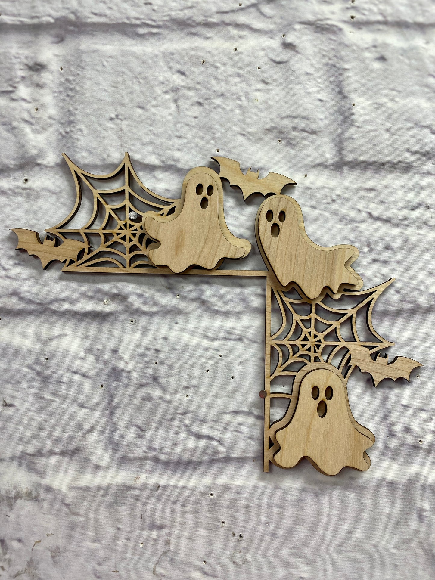 Halloween Theme Doorframe Corner Accent Laser Cut Out Blank