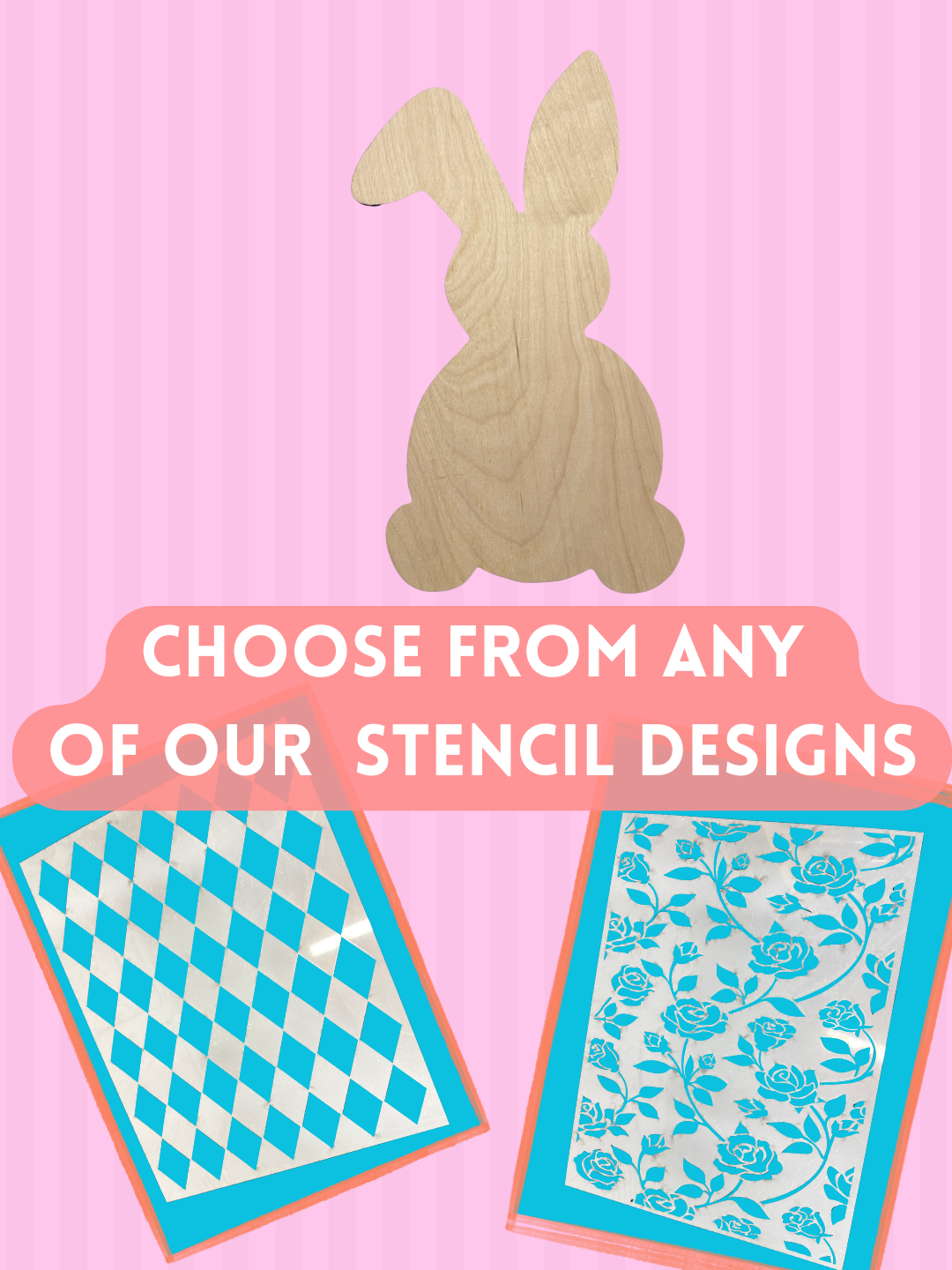 DIY Shiplap Etched Round Wood Sign Kit with Stencil – 12x16 Mylar Stencil & 1/4” Birch Wood Blank – Craft Kit for Small Business & DIY Home Decor Projects