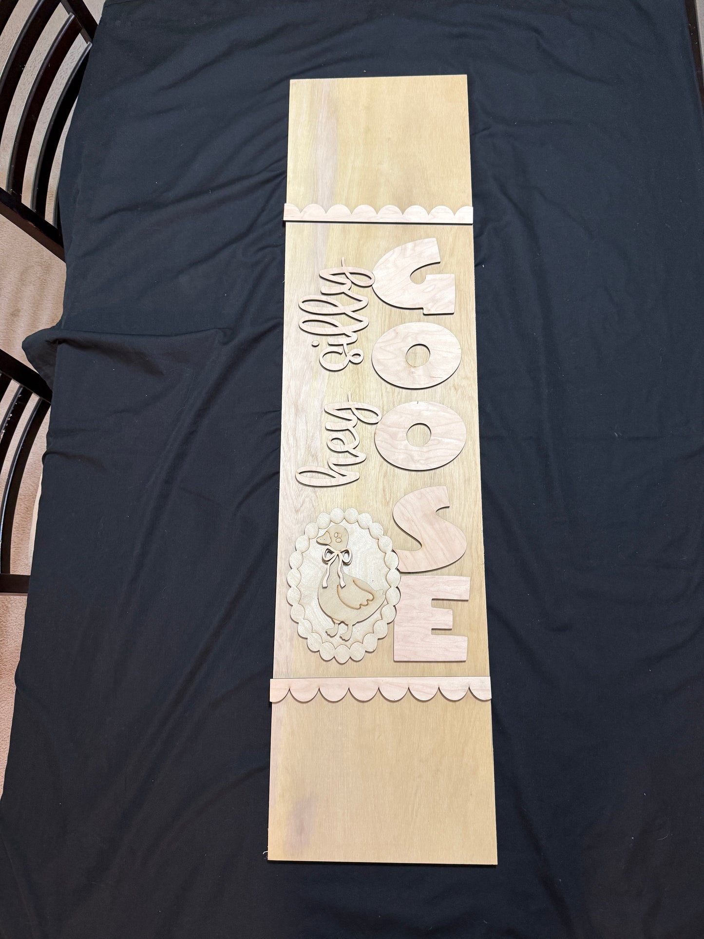 DIY Porch Goose Porch Leaner Wood Cutout Set – Hey Silly Goose Porch Decor Wood Blanks