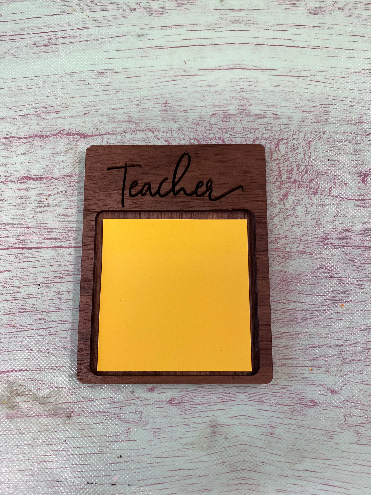 Sticky Note Holder / Teacher Appreciation / End of Year / Office Gifts / Gifts for Mom or Dad