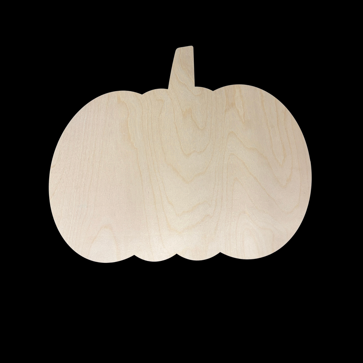 Pumpkin Straight Stem Fall Wood Blank Cutout Shapes Wood Blank Cutouts – 1/4” Birch – Craft Shapes for Small Business & DIY Home Decor Projects