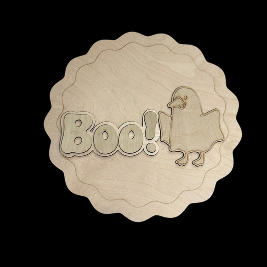 DIY Halloween Spooky Goose Granny Core Fall Halloween Porch Leaner Wood Cutout Set – Goose Ghost Porch Decor Wood Blanks