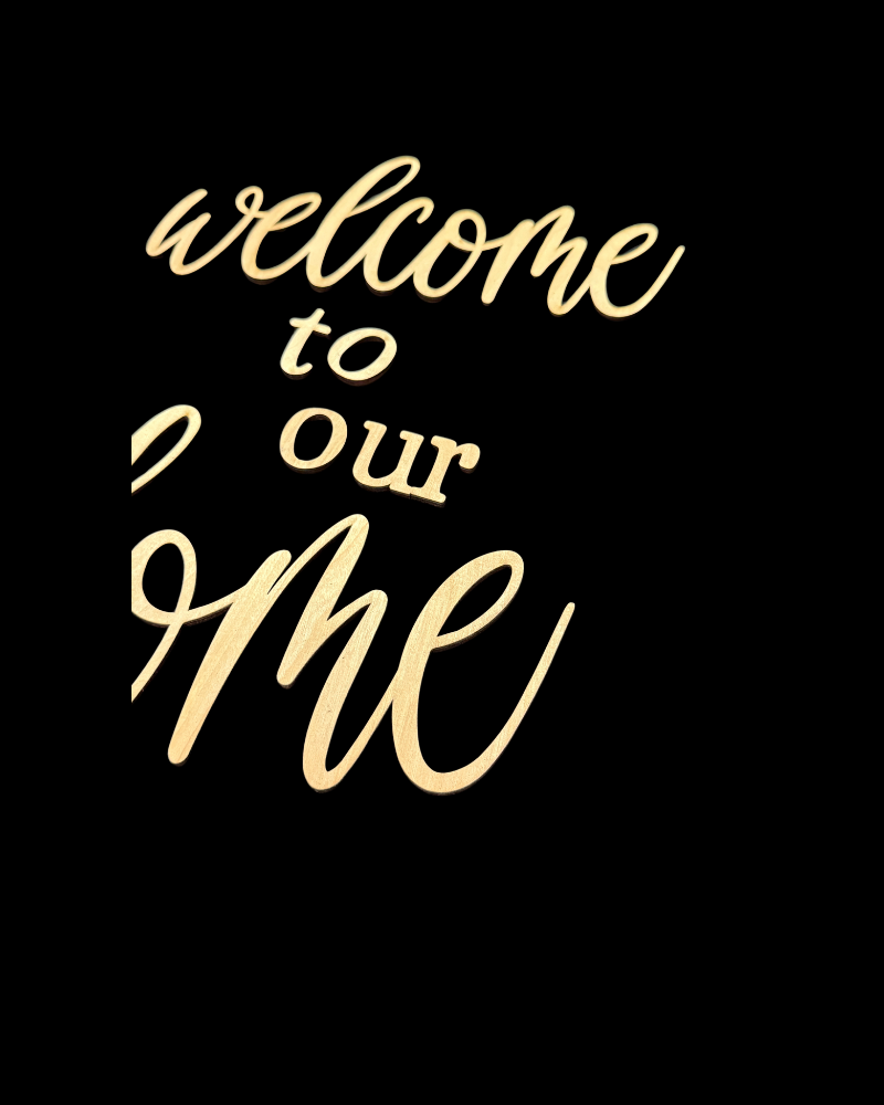 DIY Porch Leaner Wood Cutout Set – Welcome To Our Home - Reusable Stencil Kit