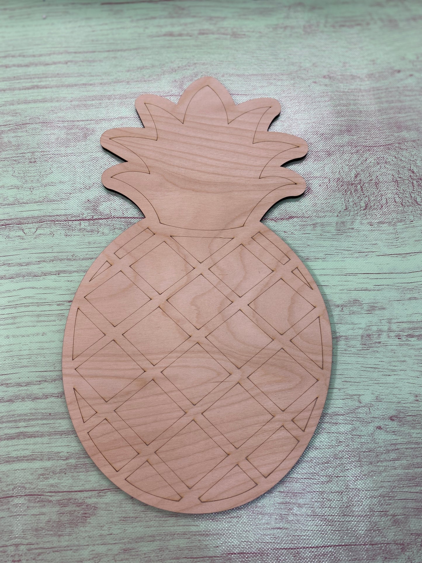 Pineapple Shape Laser Cut Blank for DIY Project