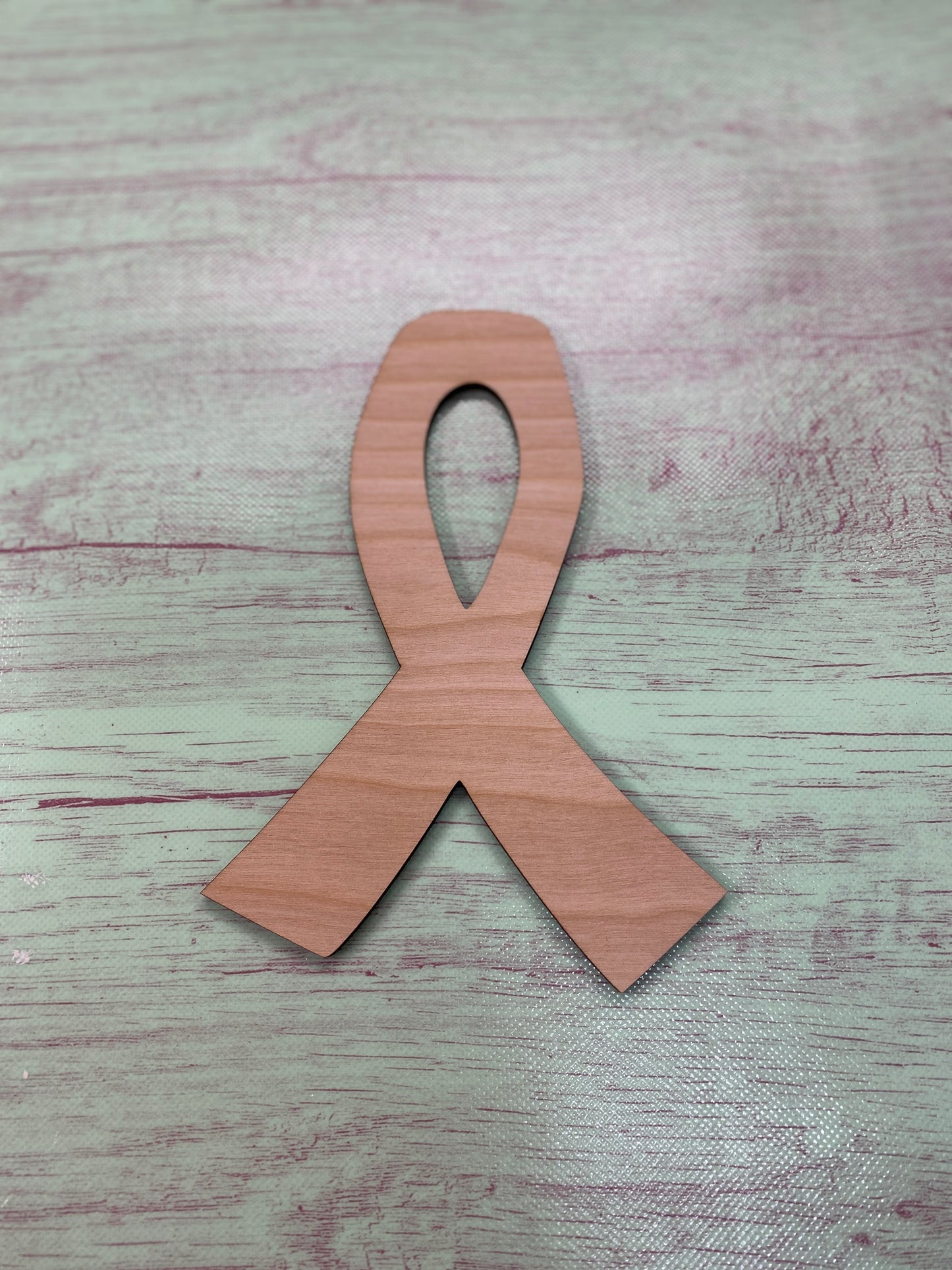 Awareness Ribbon Shape Laser Cut Blank for DIY Project