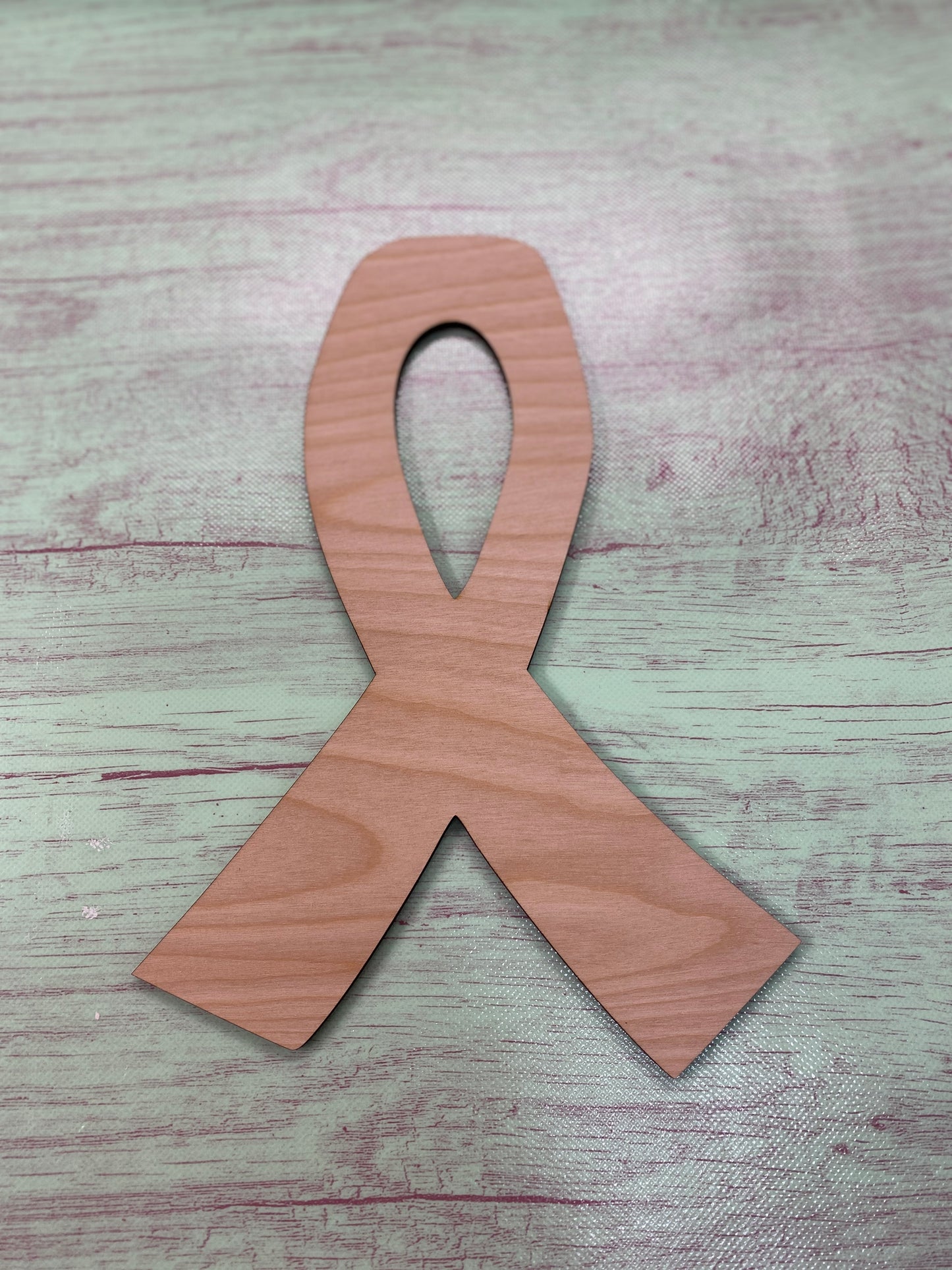 Awareness Ribbon Shape Laser Cut Blank for DIY Project