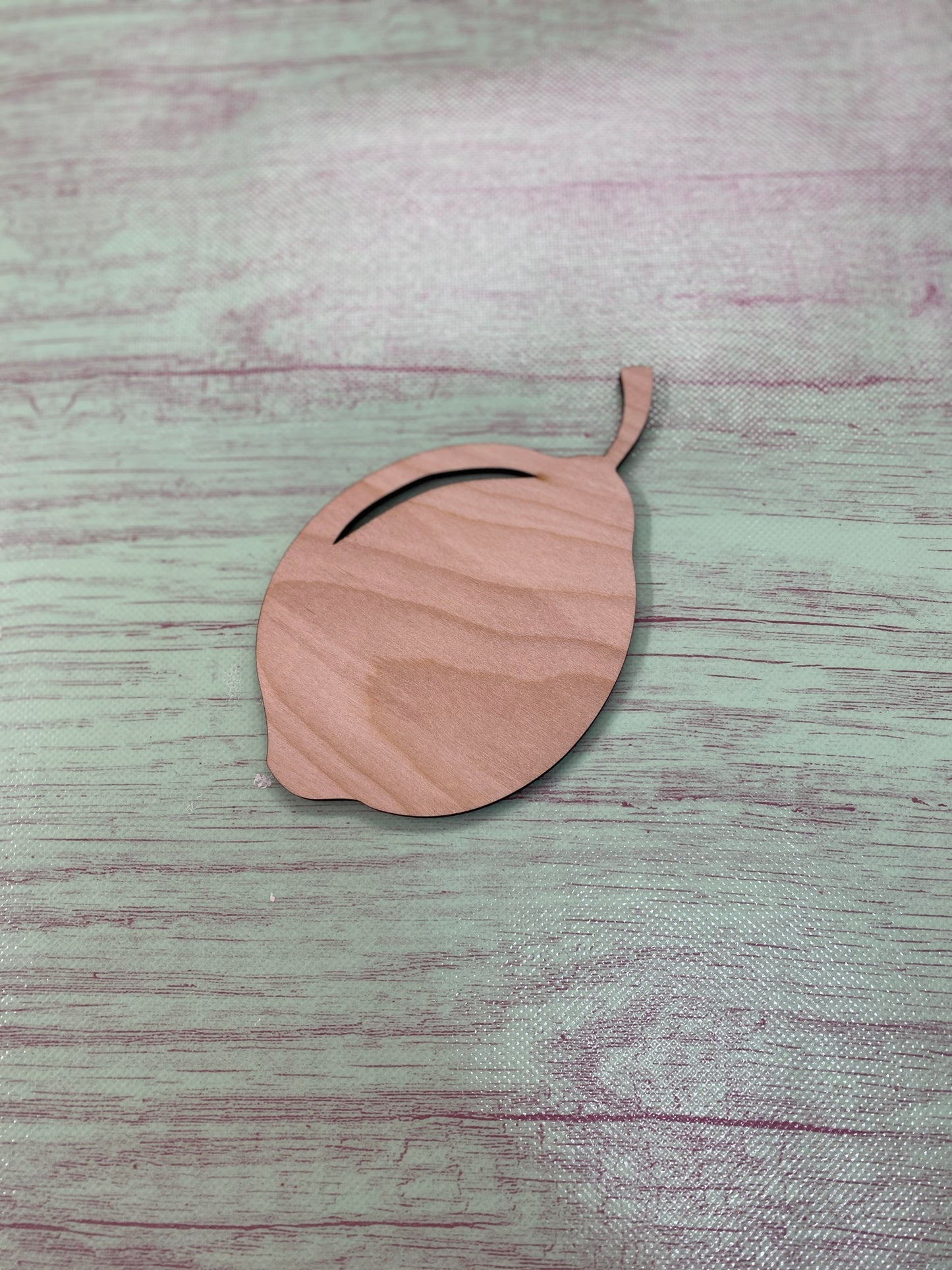 Lemon Shape Laser Cut Blank for DIY Project