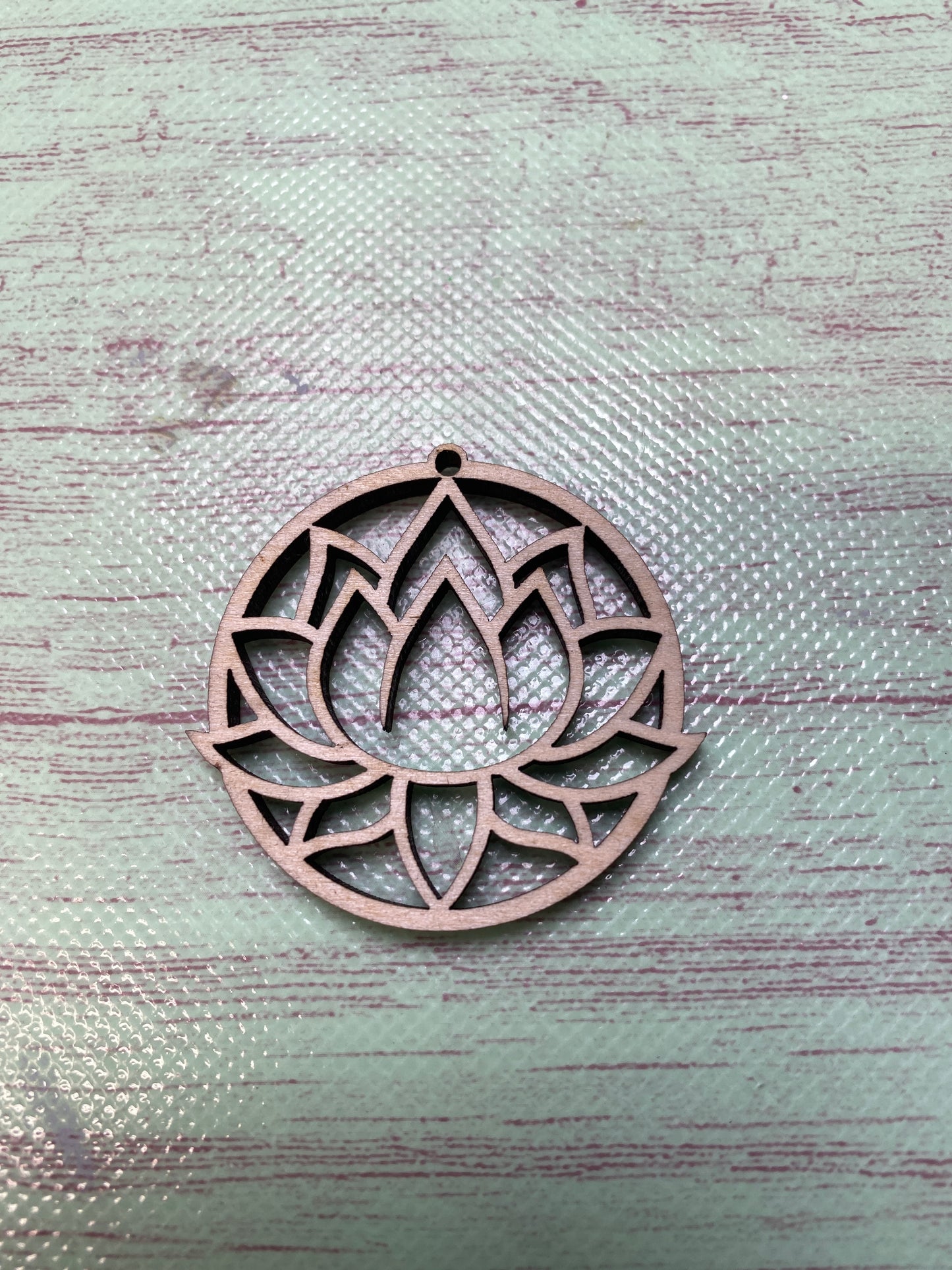 Lotus Flower Earring Blanks, Charm/Pendant Laser Cut Out Blank