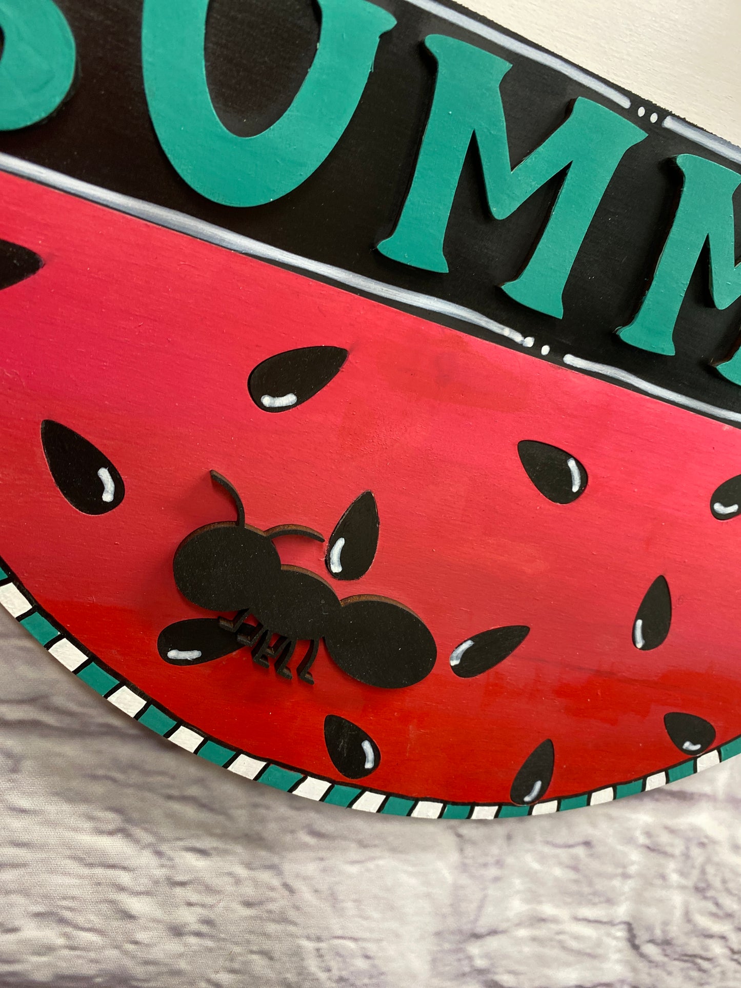 Hello Summer Watermelon Laser Cut Door Hanger / Blanks for DIY Project