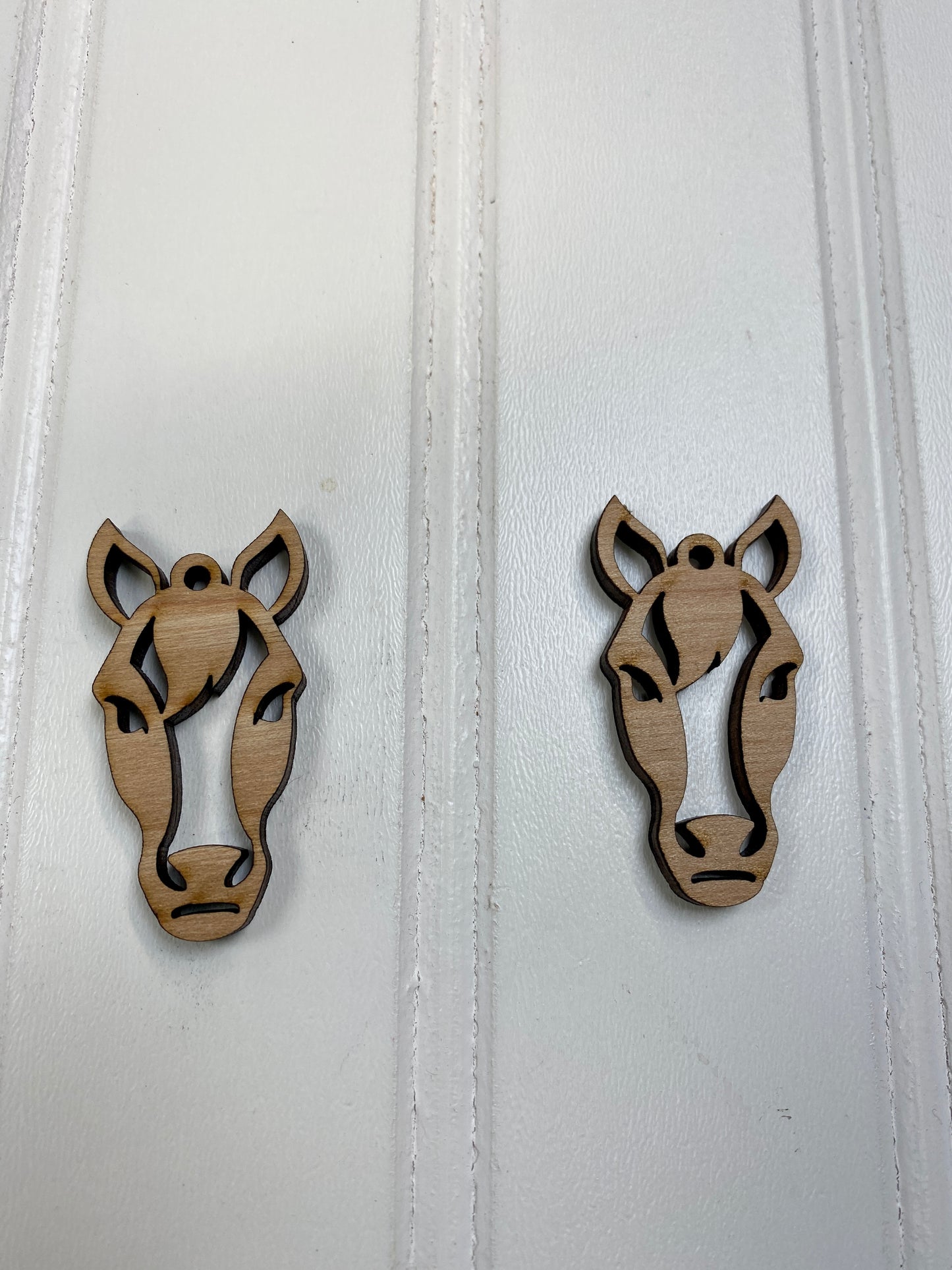 Horse Head Silhouette Earrings Laser Cut Out Blank