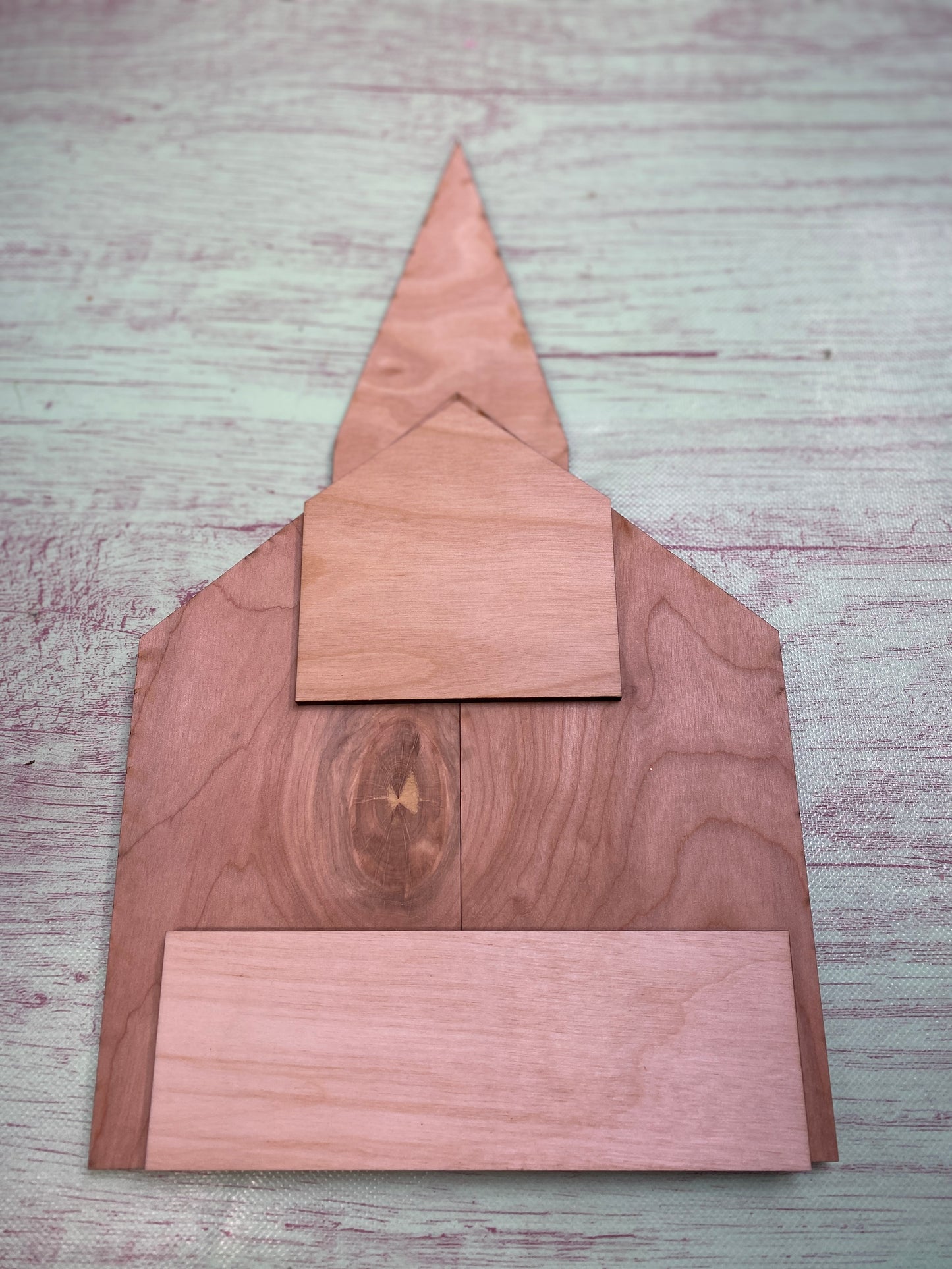 Church Shelf Leaner Wooden Laser Cut Out Blank