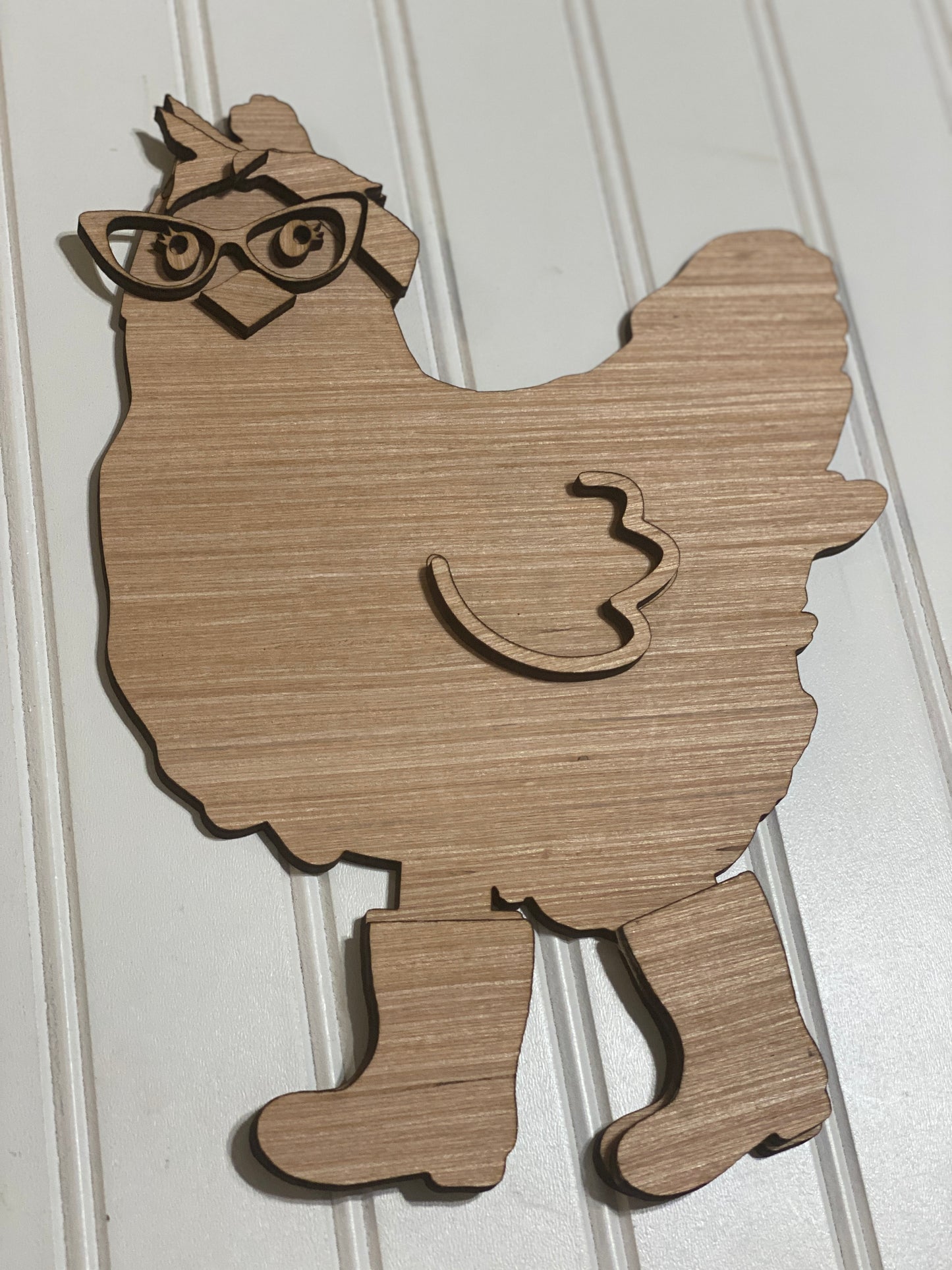 Rooster Wooden Laser Cut Out Blank