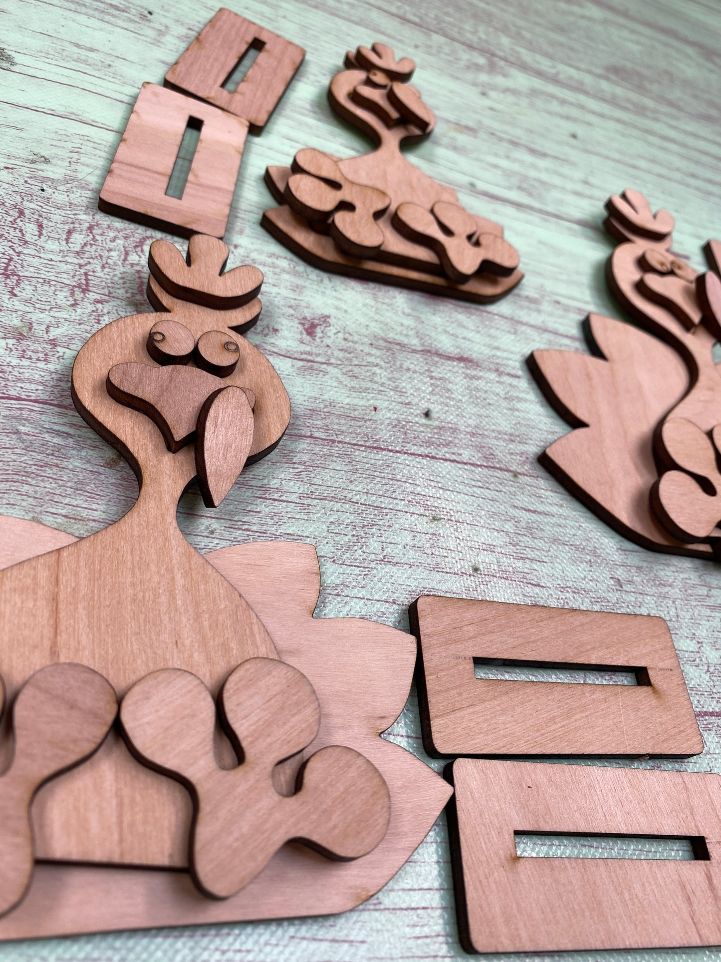 Thanksgiving Turkey Shelf Sitter / Whimsical Fall Decor / Blanks for DIY Project