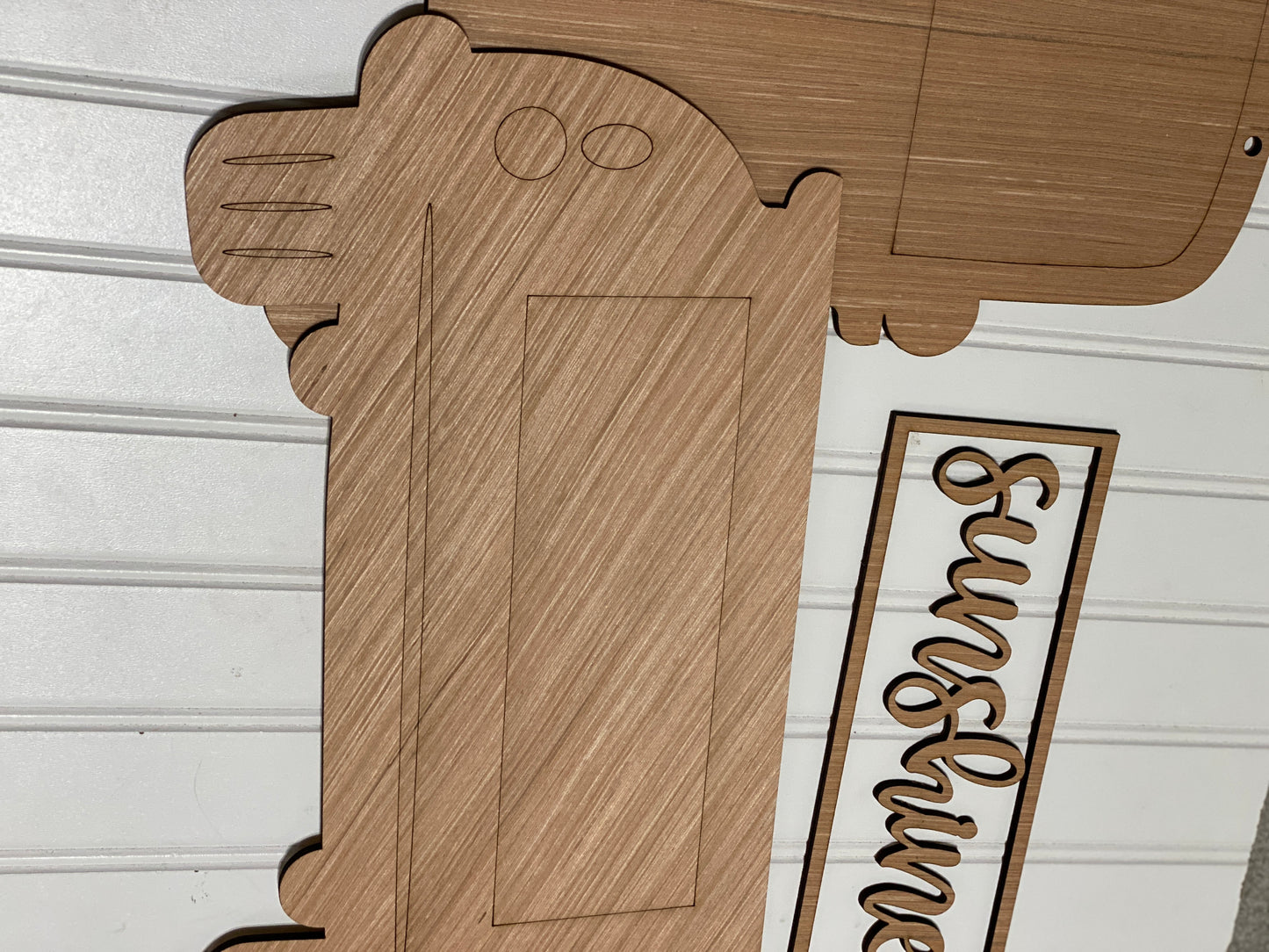 Sunshine with Daisy Truck Laser Cut Out Blank