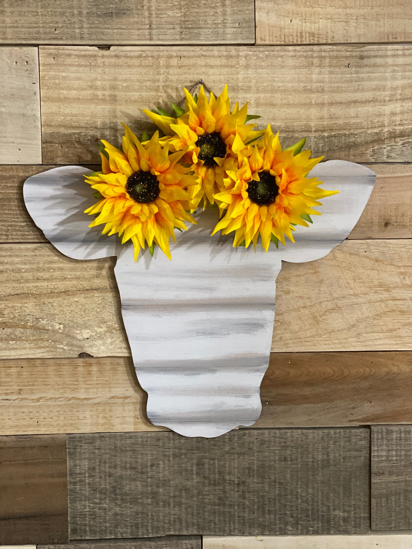 Cow and Bull Head Silhouette Wooden Laser Cut Out Blank