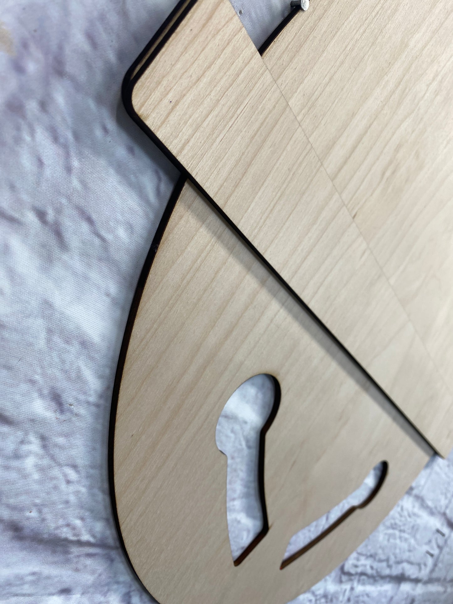 Jingle Bell Door Hanger Laser Cut Wooden Blank