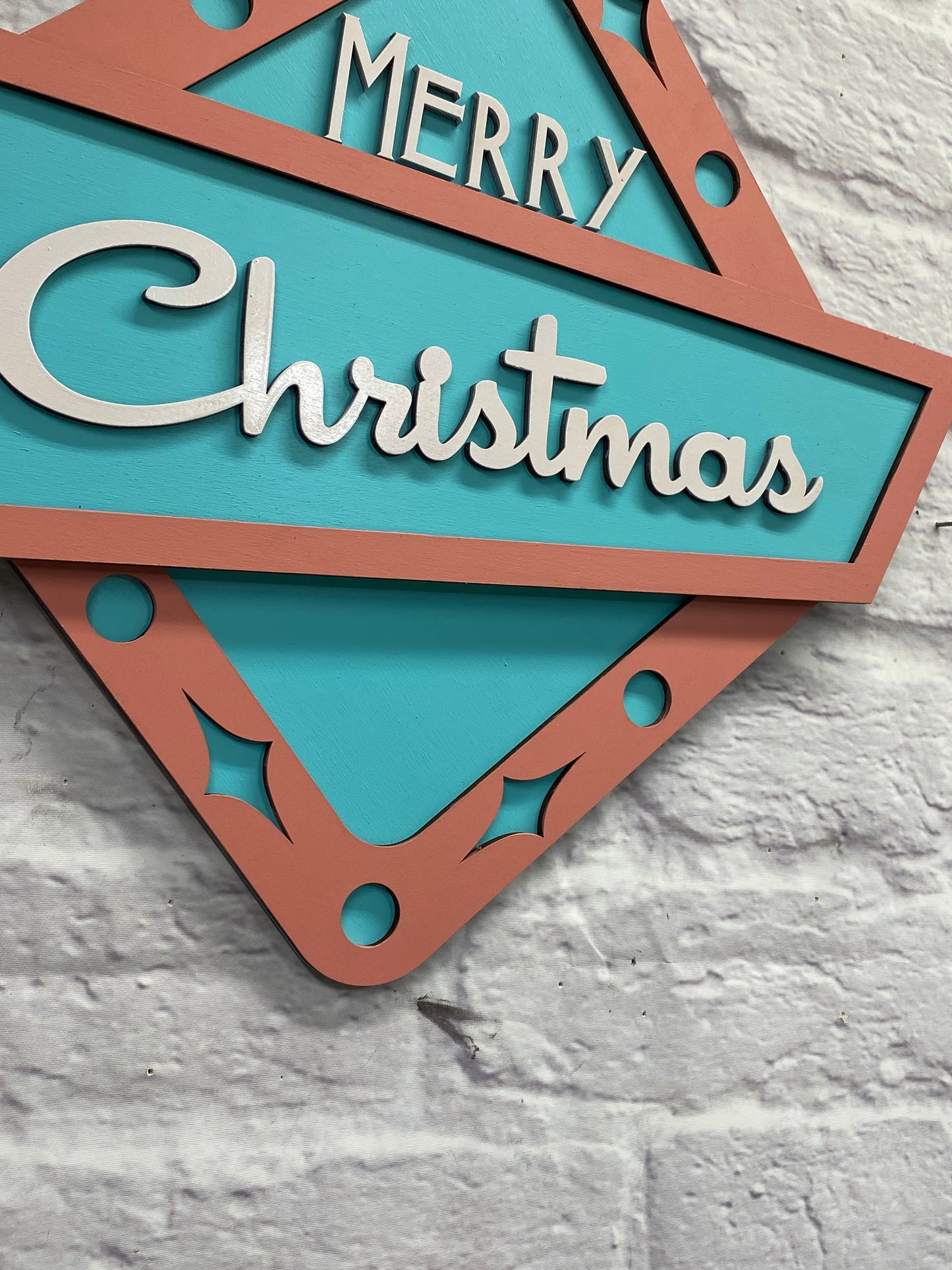Retro Vintage Style Layered Door Hanger Wall Decor Laser Cut / Engraved Wooden Blank