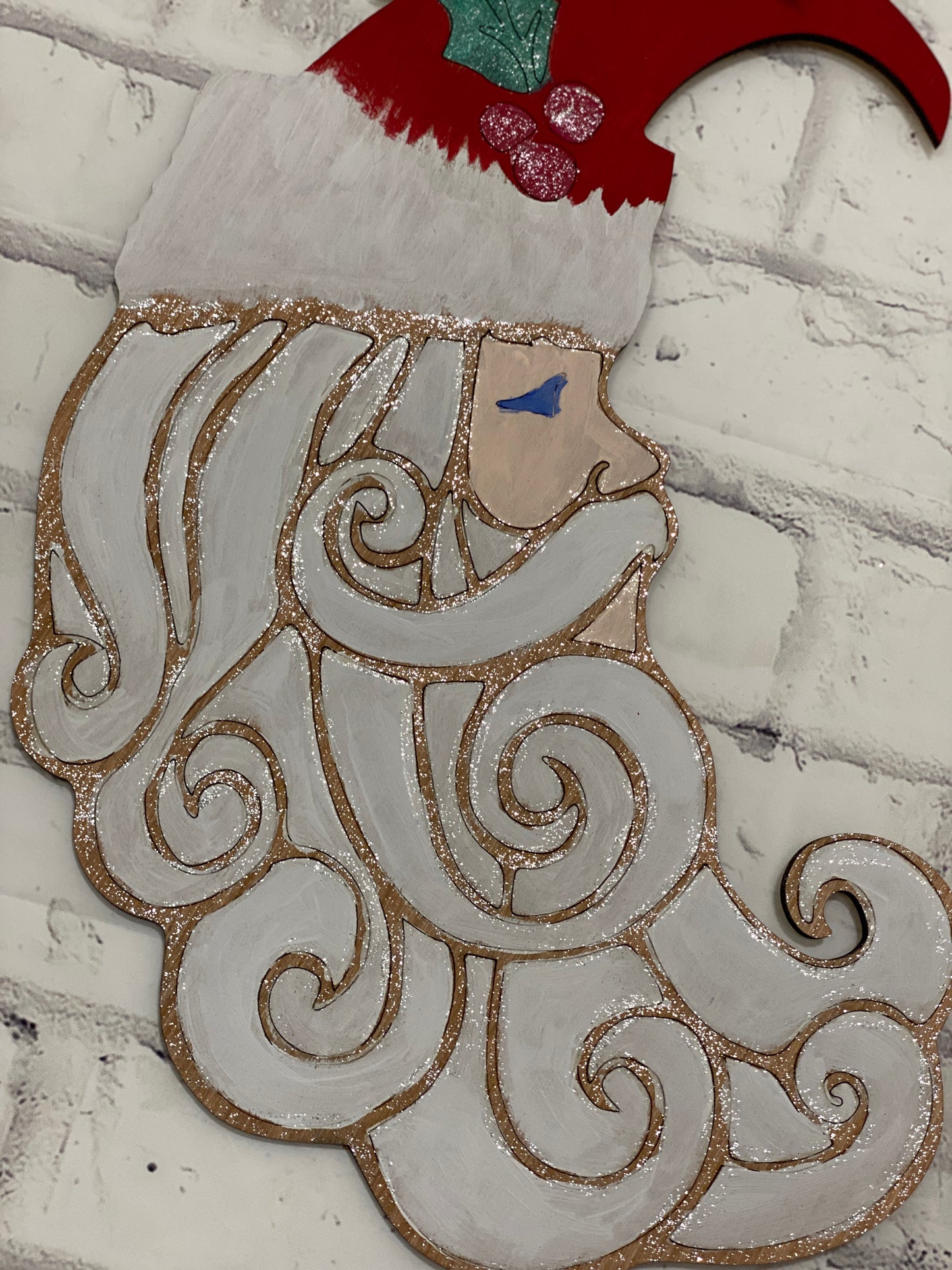 Crescent Santa Door Hanger Laser Cut Out Blank