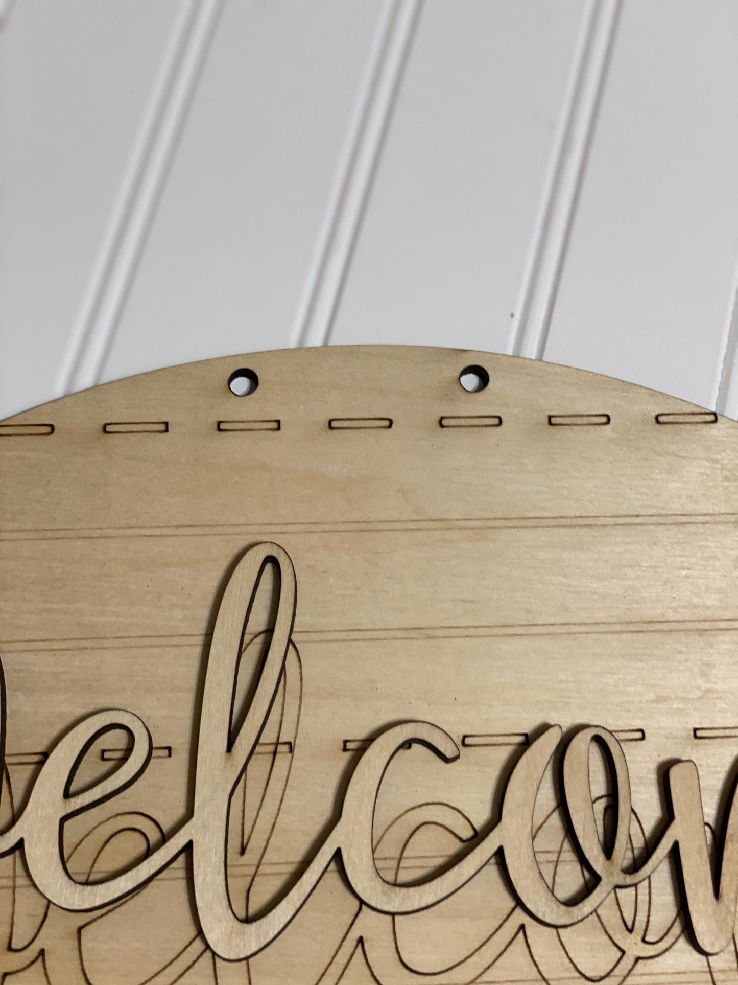 Welcome To Our Class Interchangeable Door Hanger Laser Cut Out Blank