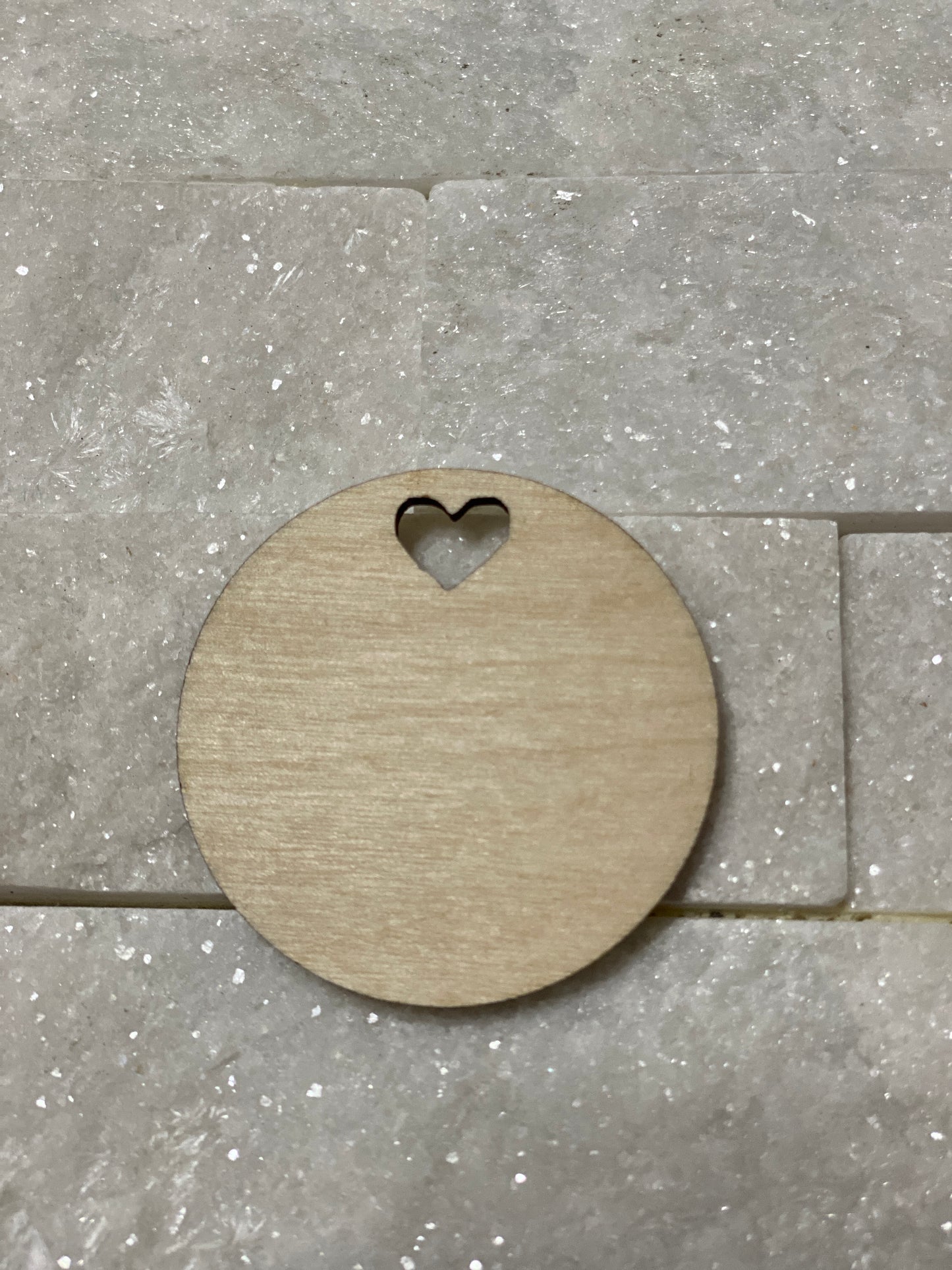 Round Keychain, Charm Laser Cut Out Blank with or without Etching