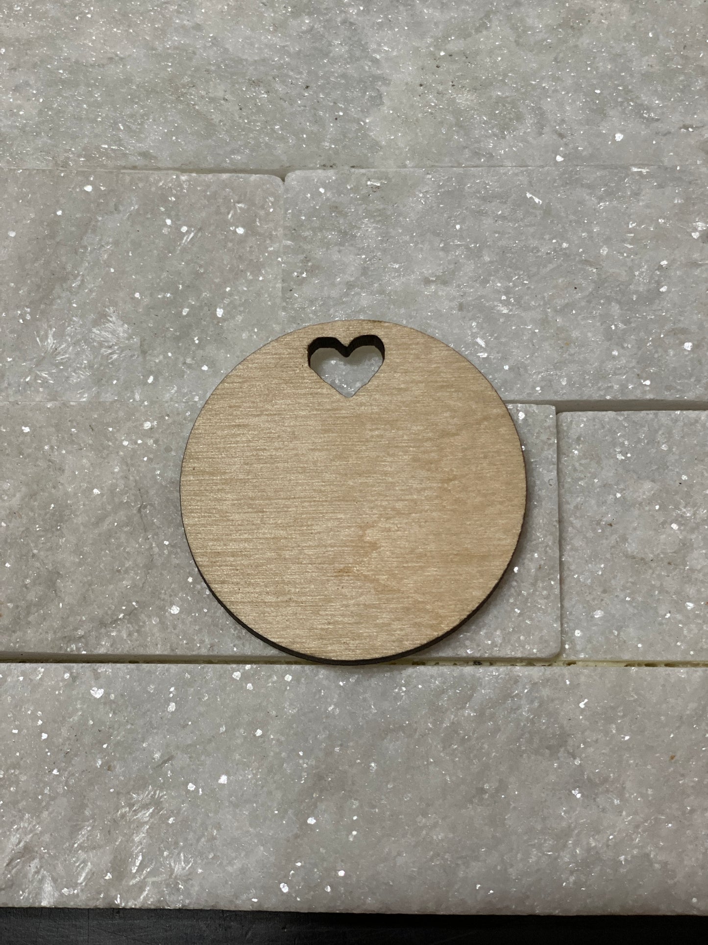 Round Keychain, Charm Laser Cut Out Blank with or without Etching