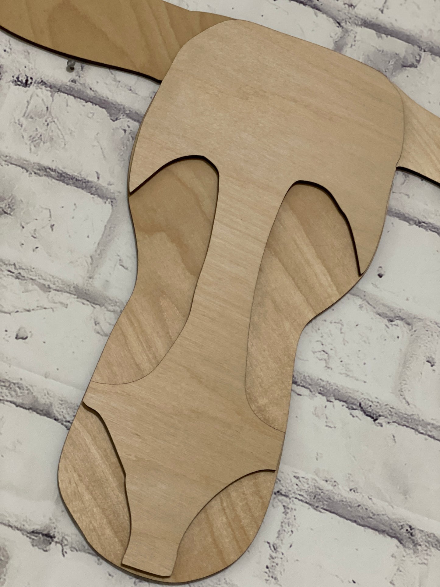 Longhorn 2 Piece Wooden Laser Cut Out Blank