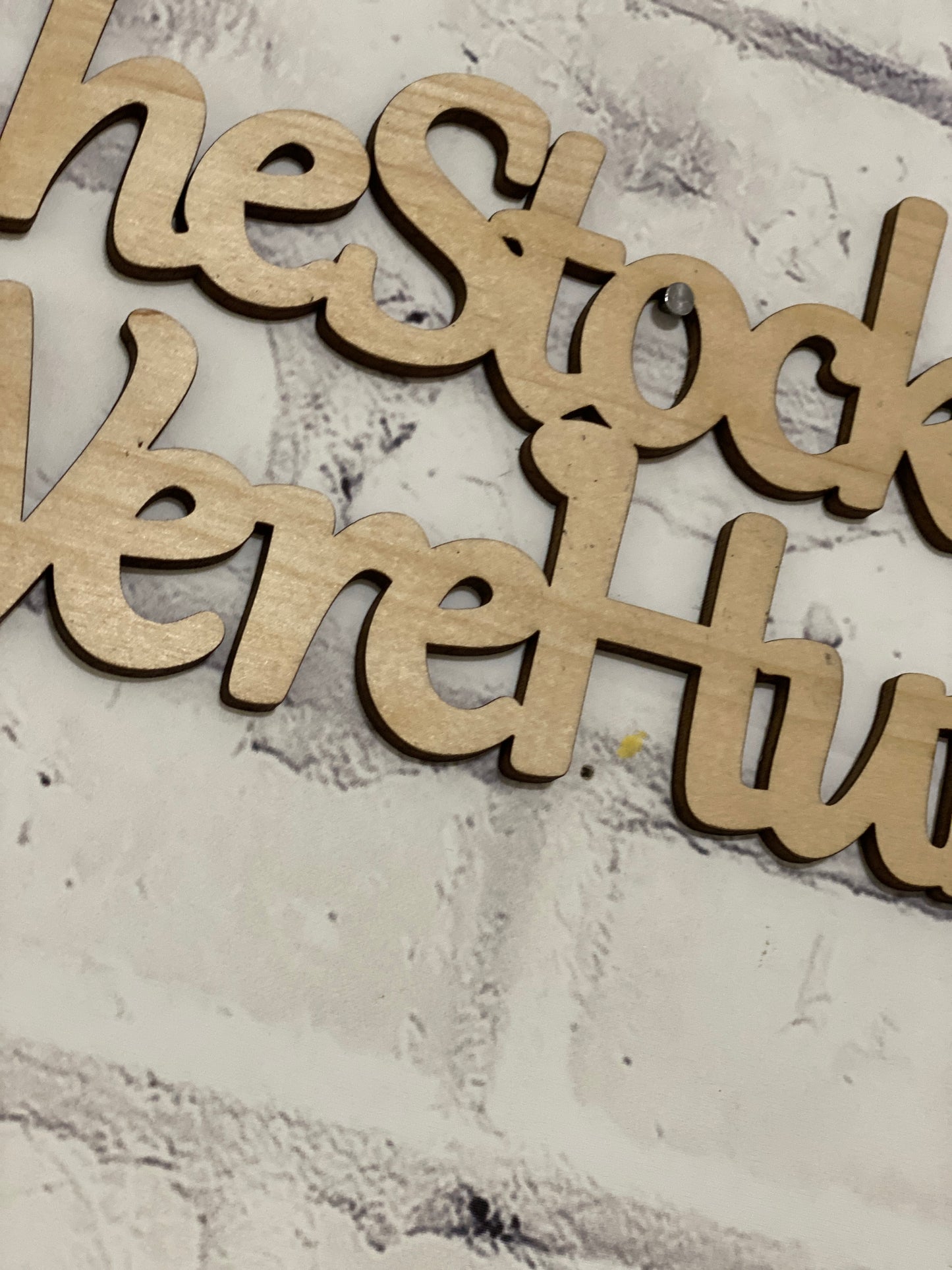 The Stockings Were Hung Laser Cut / Engraved Wooden Blank