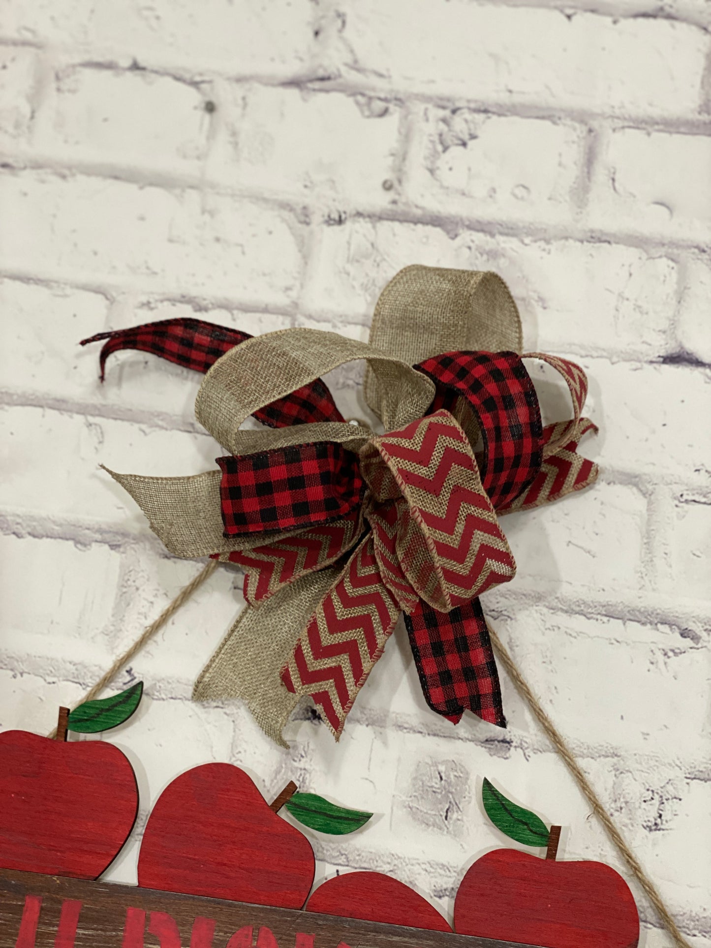 Crate Full of Apples Door Hanger Laser Cut Out Blank