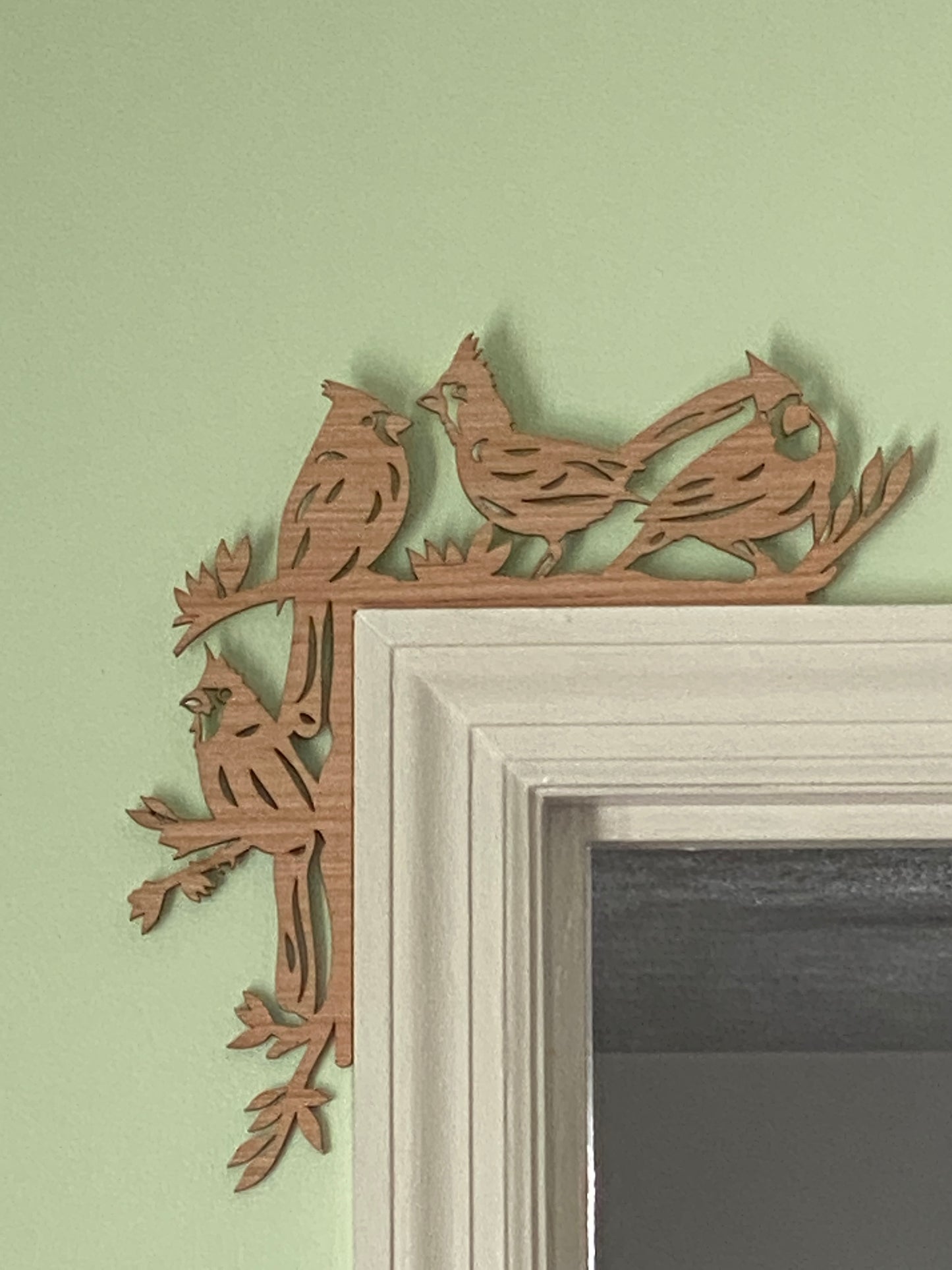 Bird Theme Doorframe Corner Accent Laser Cut Out Blank