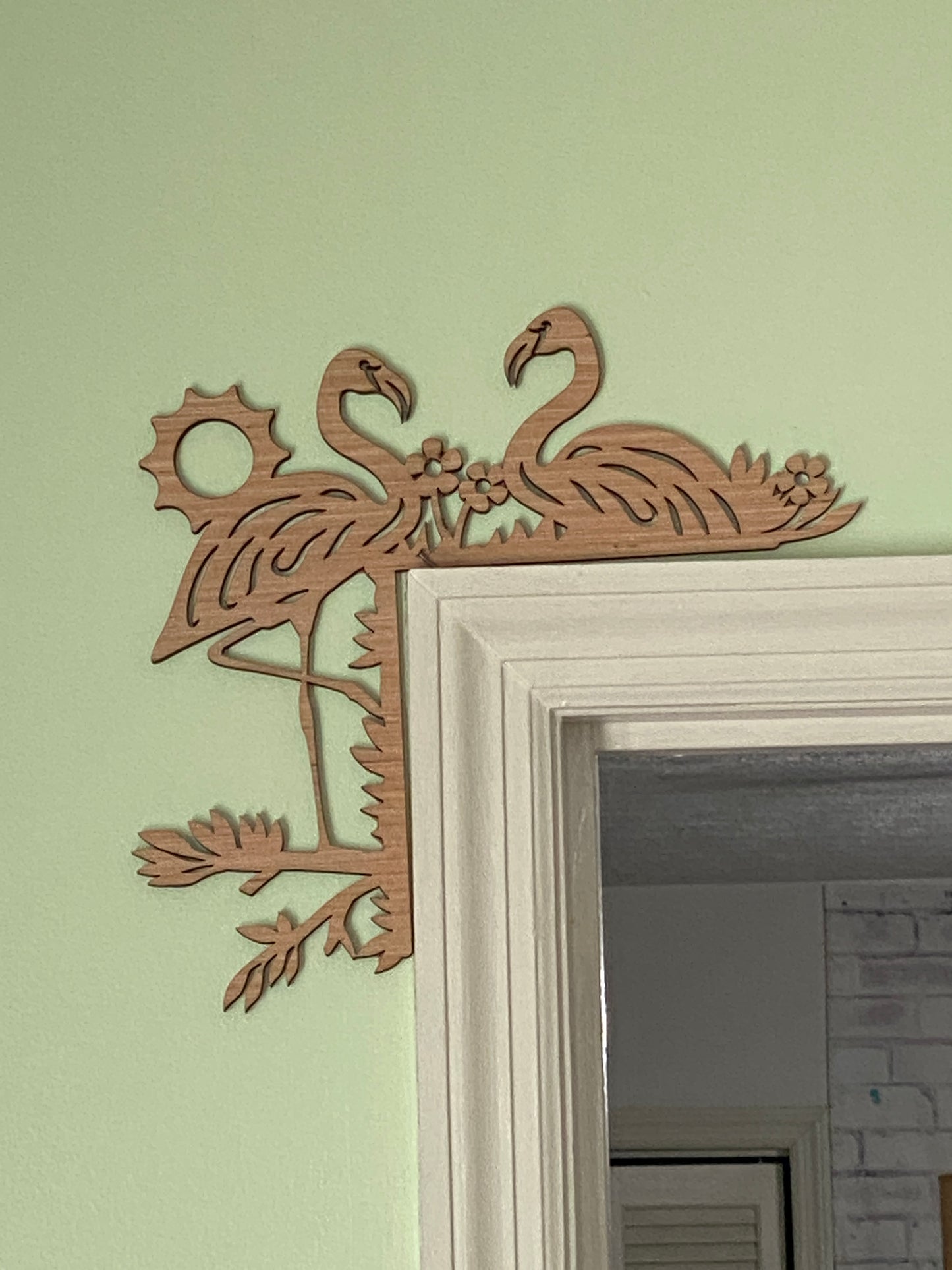 Bird Theme Doorframe Corner Accent Laser Cut Out Blank