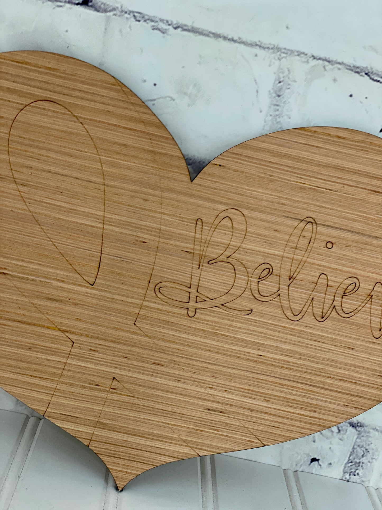 Awareness Door Hanger Laser Cut / Engraved Wooden Blank