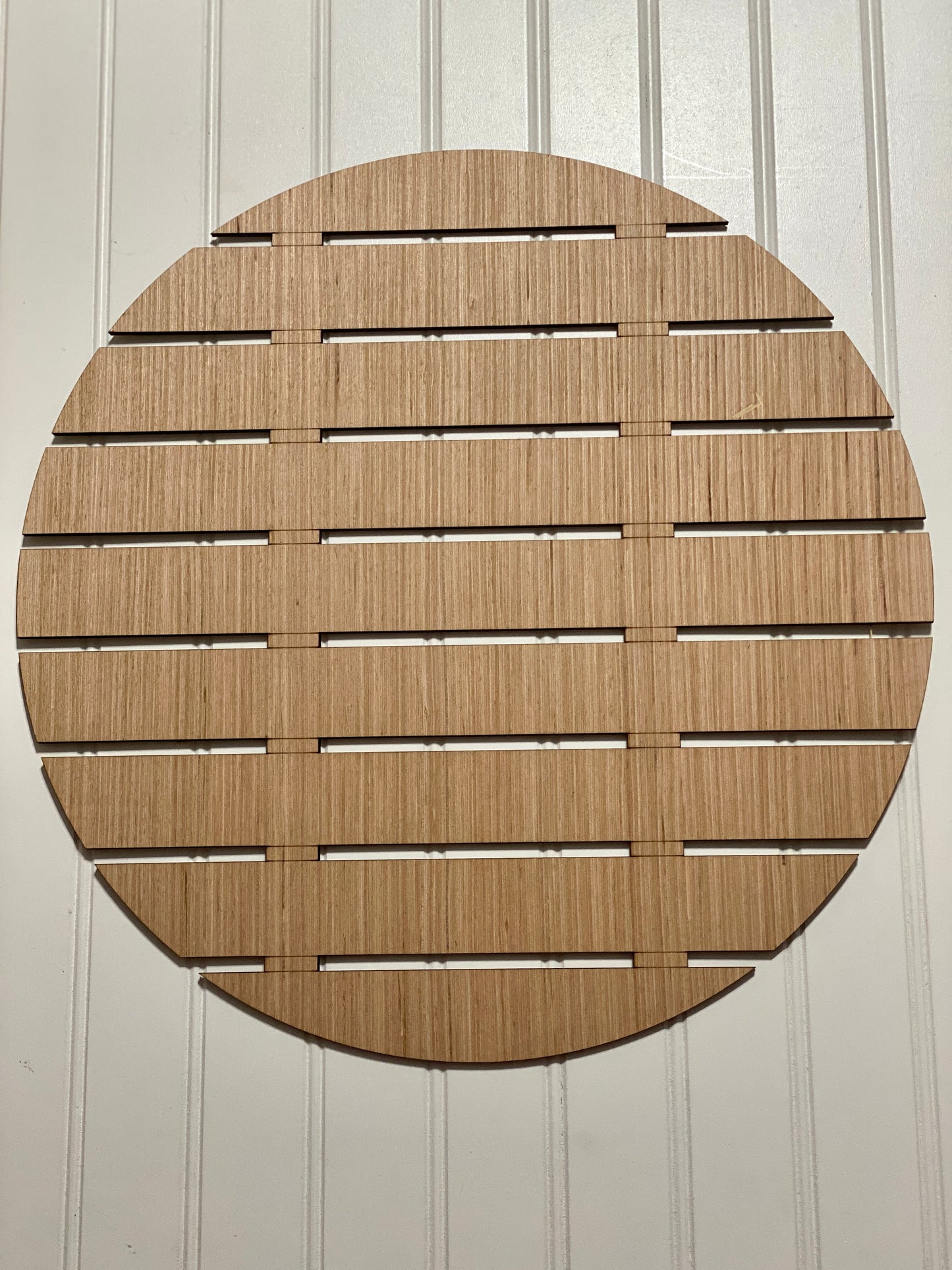 Ship Lap Blank Door Hanger Pallet Style Round Sign